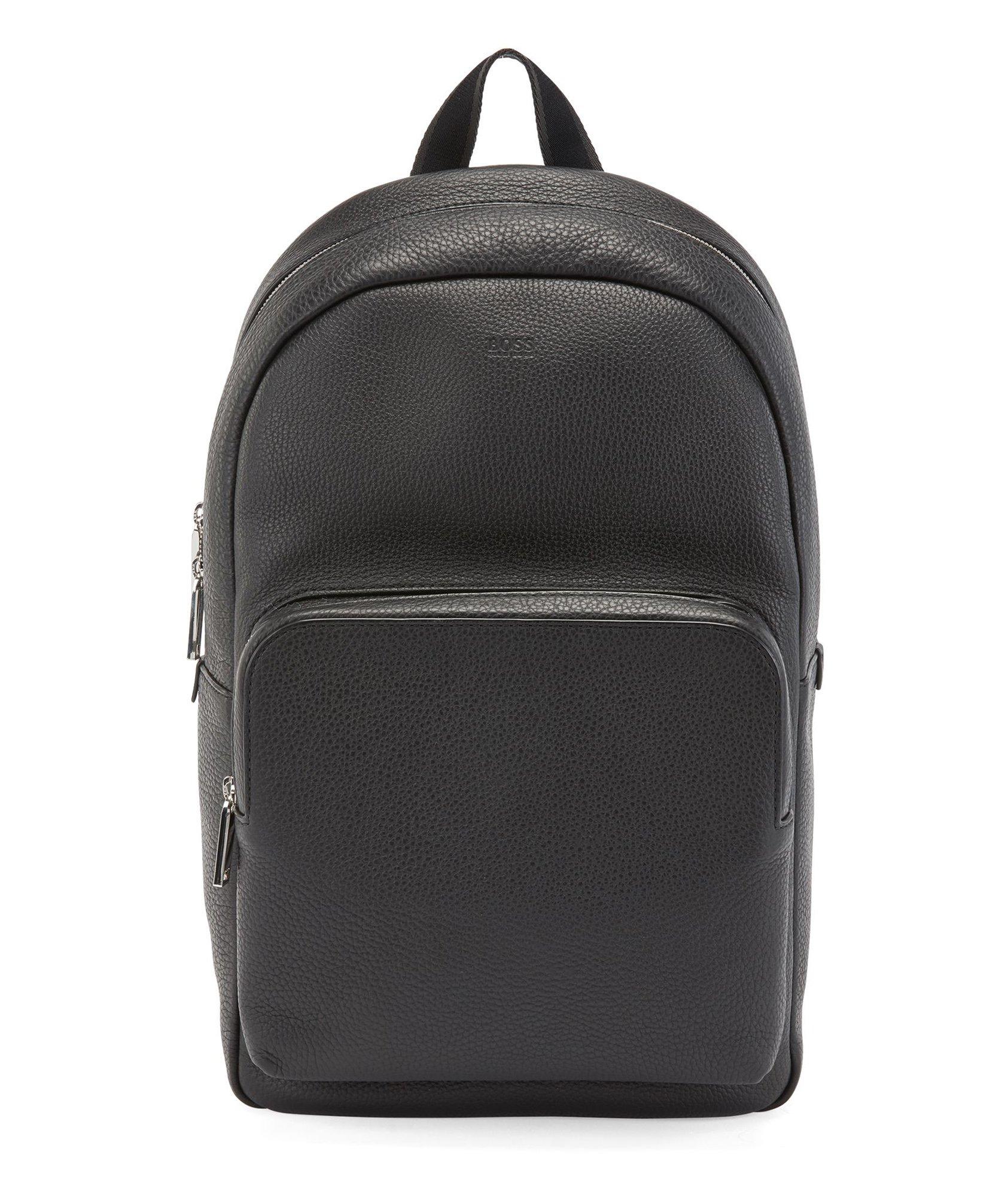 Grainy Italian Leather Backpack image 0