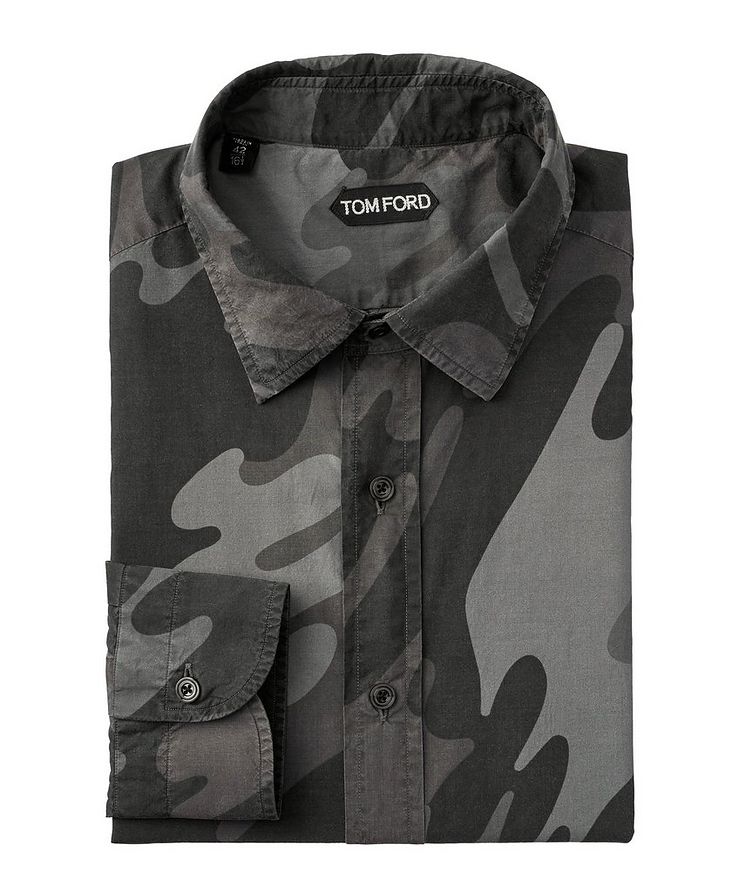 Camouflage Cotton-Lyocell Shirt image 0