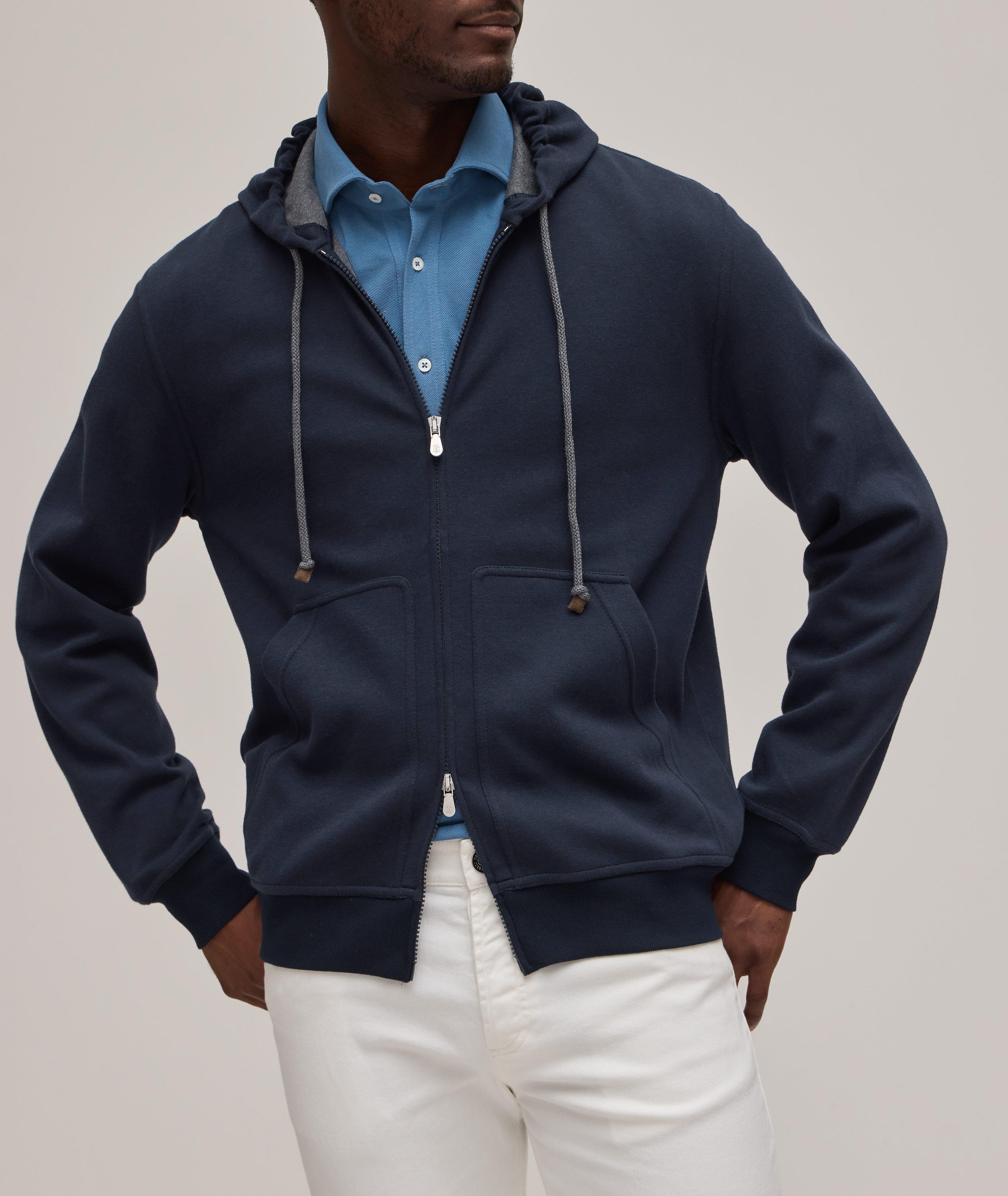 Zip-Up Hooded Sweater image 1