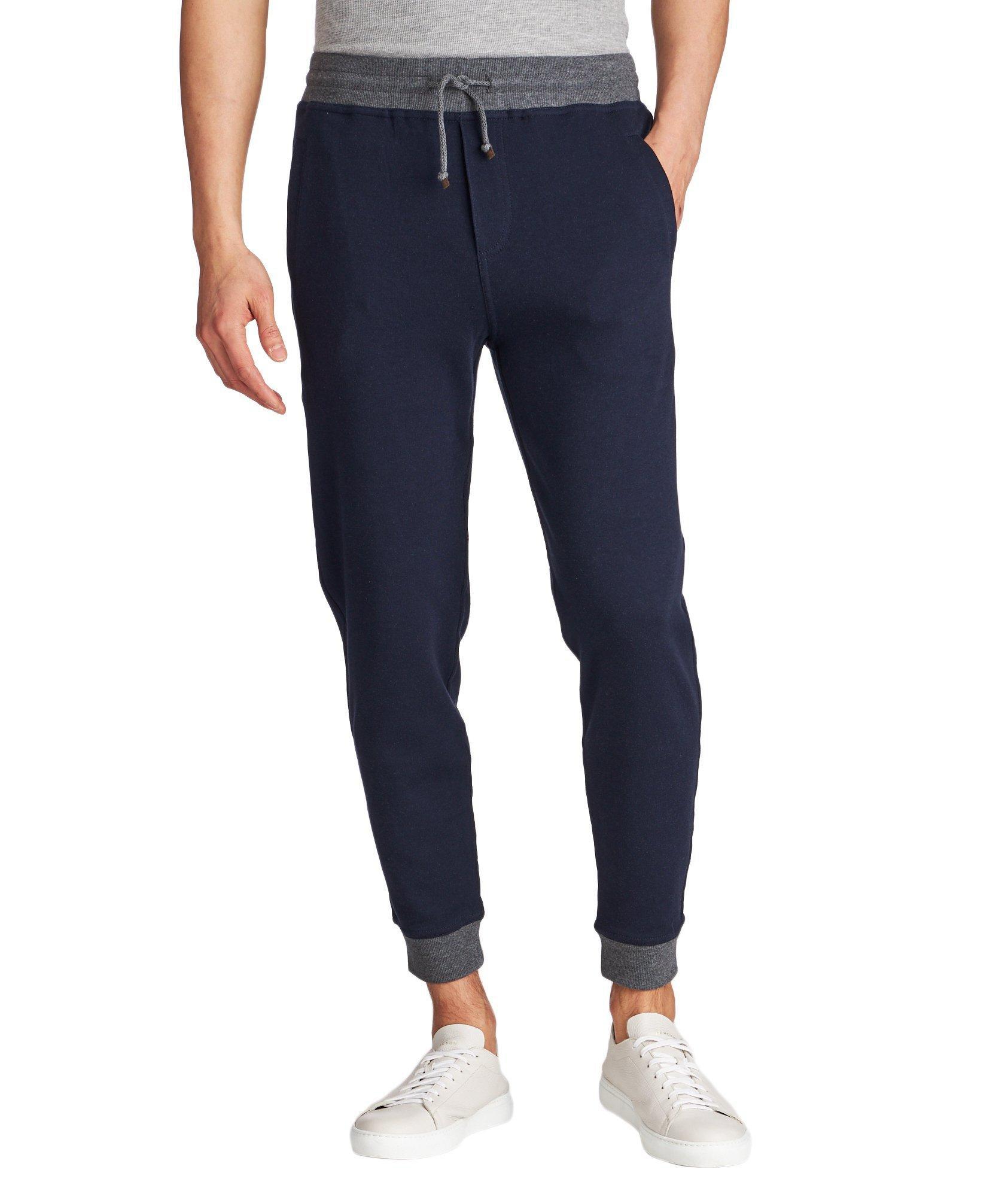 Stretch-Cotton Track Pants image 0