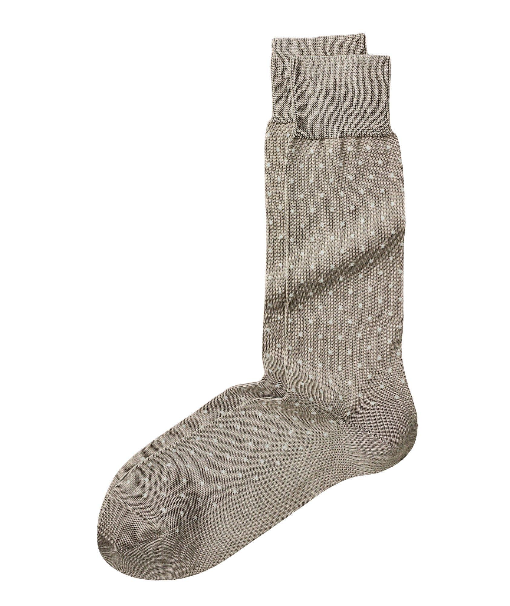 Pin Dot Stretch-Cotton Socks image 0