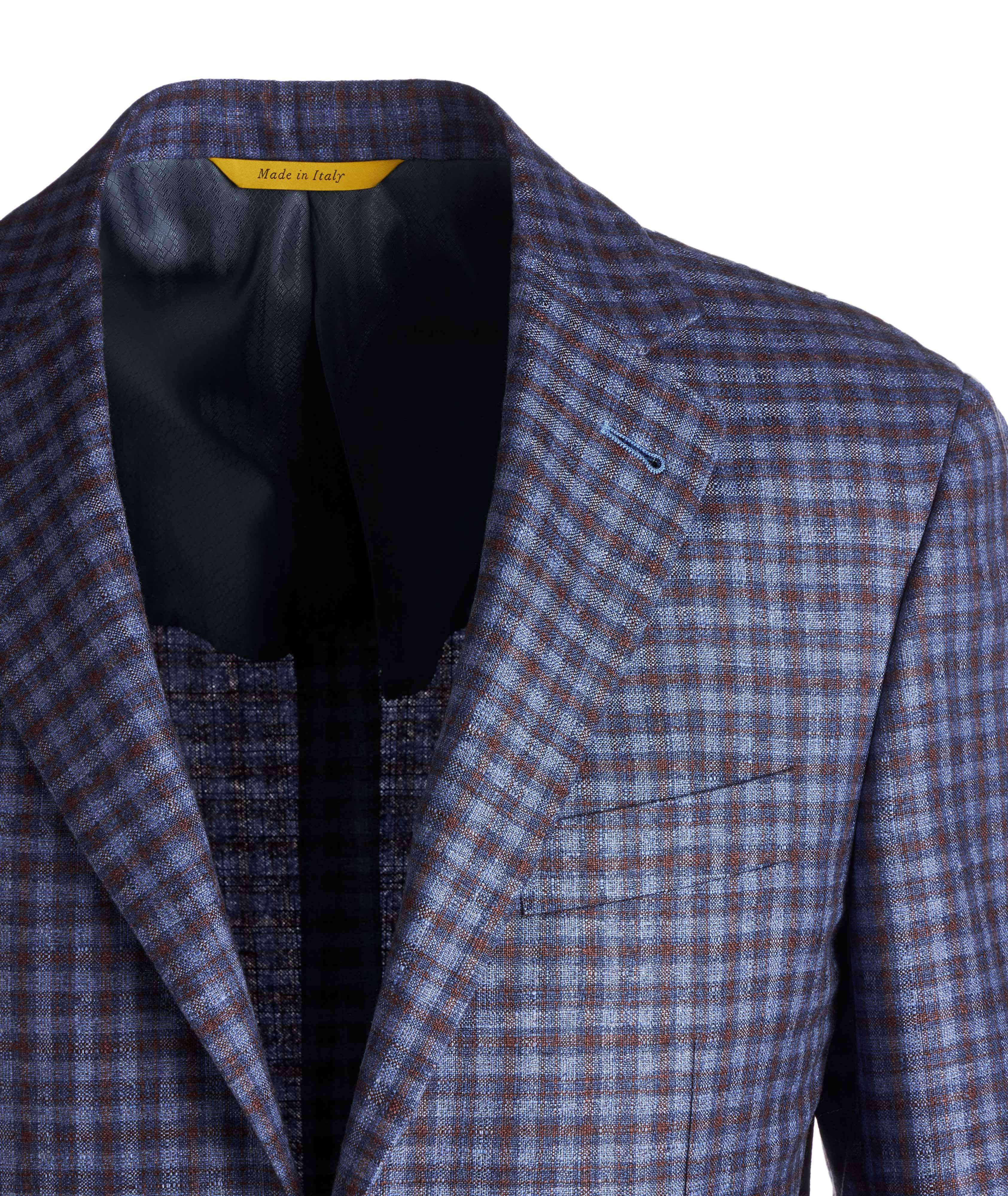 Kei Checked Silk-Cashmere Sports Jacket image 2
