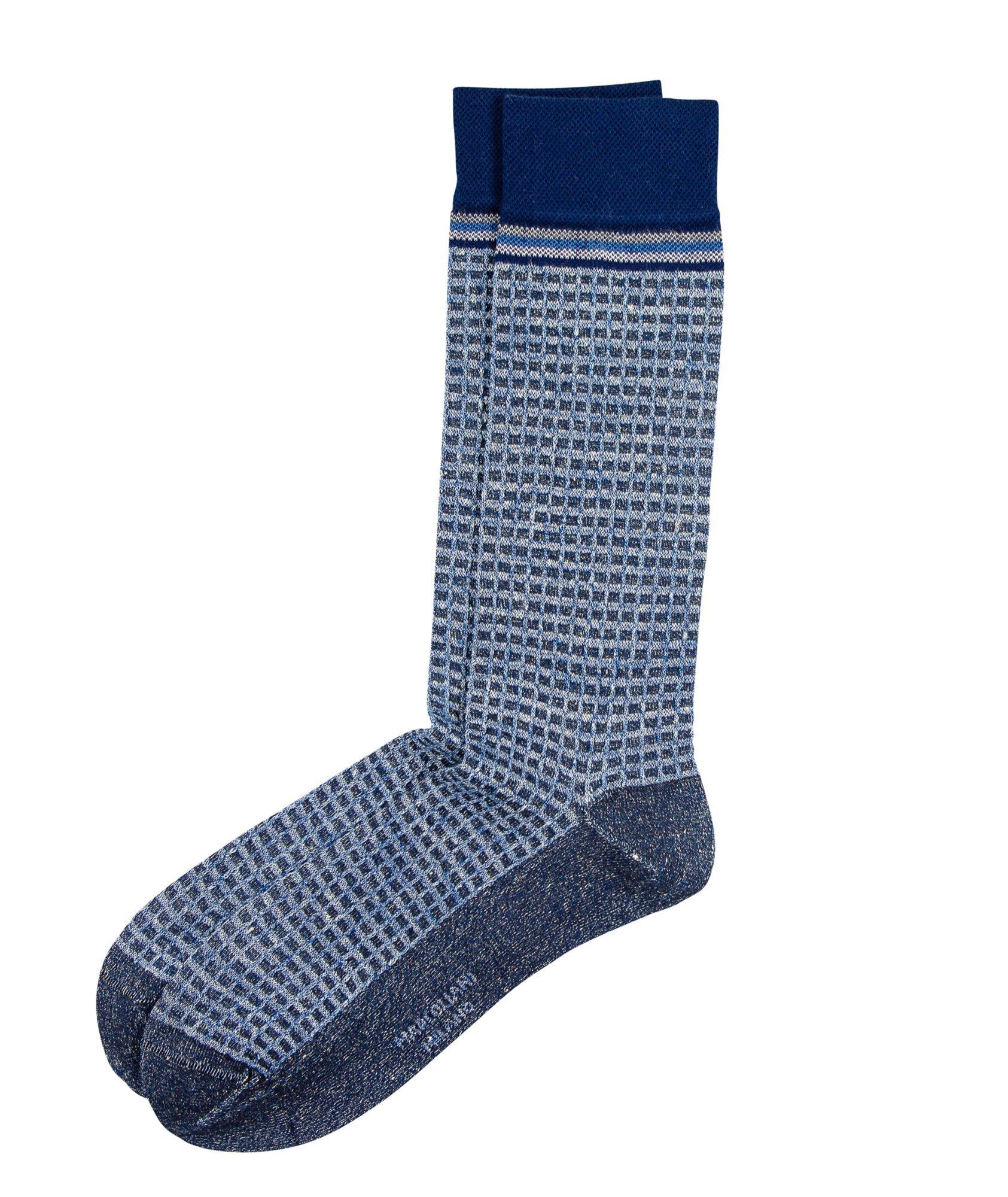Textured Linen-Cotton Socks image 0
