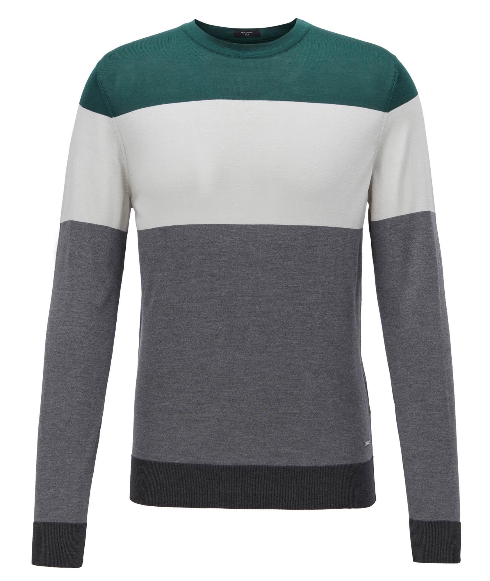 Colour-Blocked Silk Sweater image 0