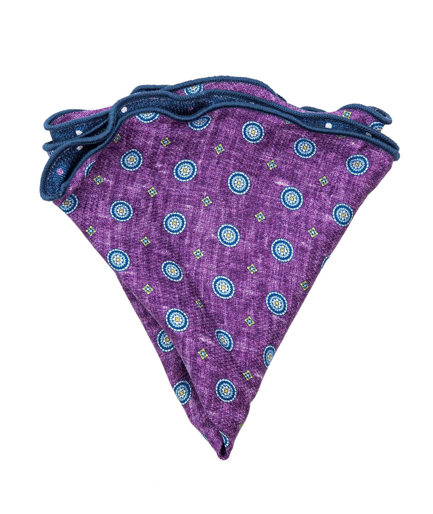 Edward Armah Printed Silk Pocket Circle | Ties, Pocket Squares & Formal ...