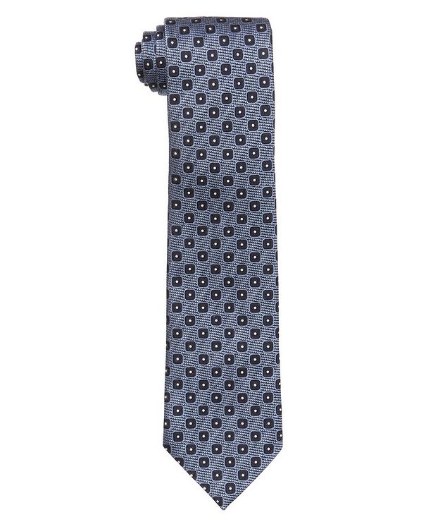 Neat-Printed Silk Tie picture 1