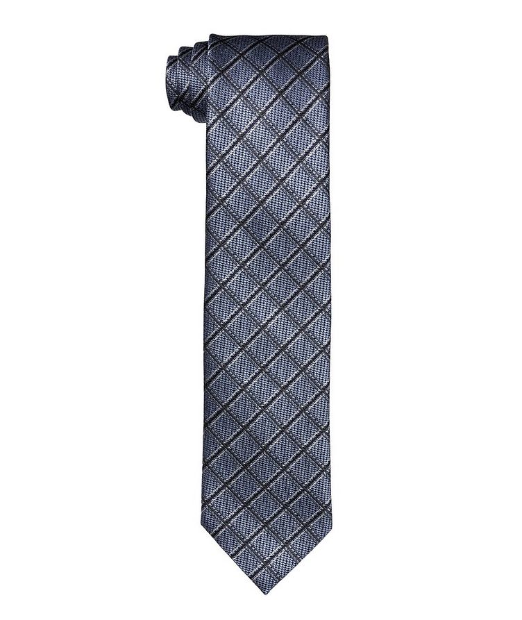 Printed checked Tie image 0