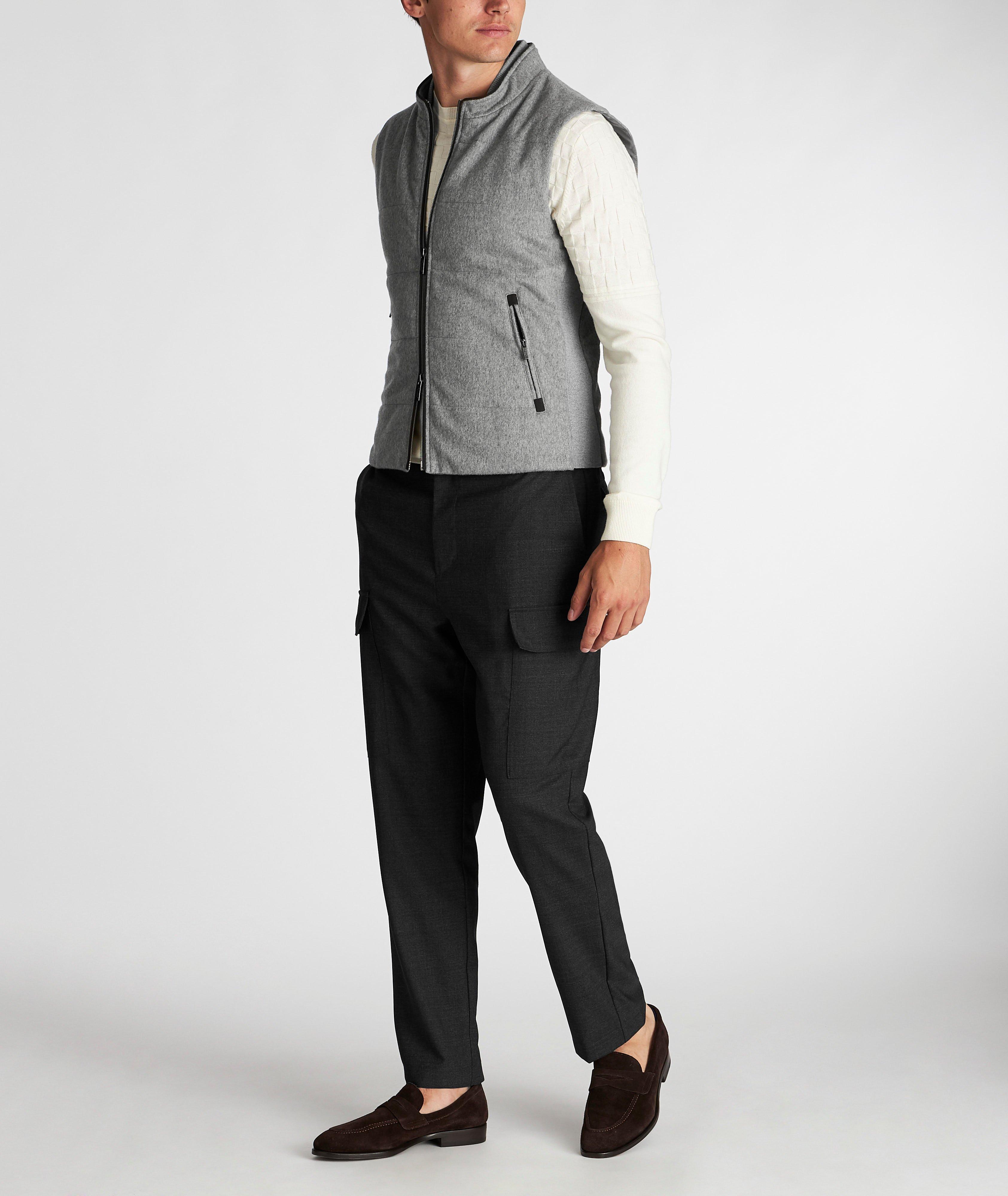 Zip-Up Cashmere Vest image 5