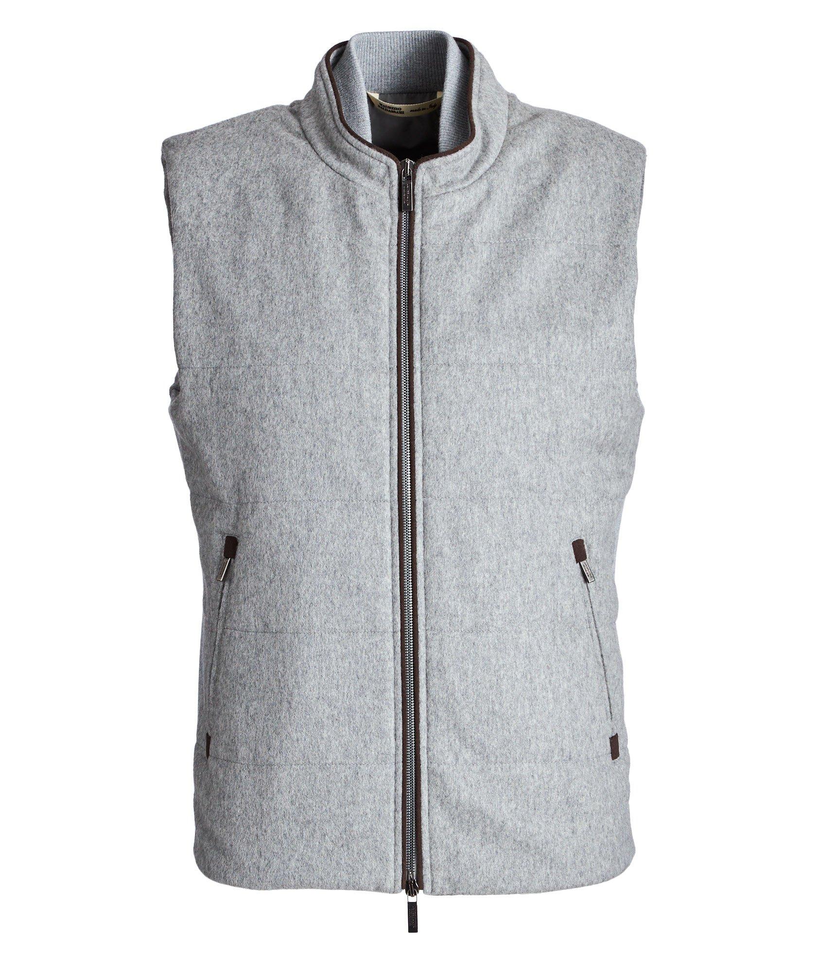 Zip-Up Cashmere Vest image 0