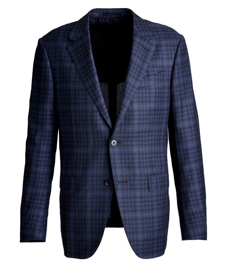 Milano Easy Checked Wool-Silk Sports Jacket image 0