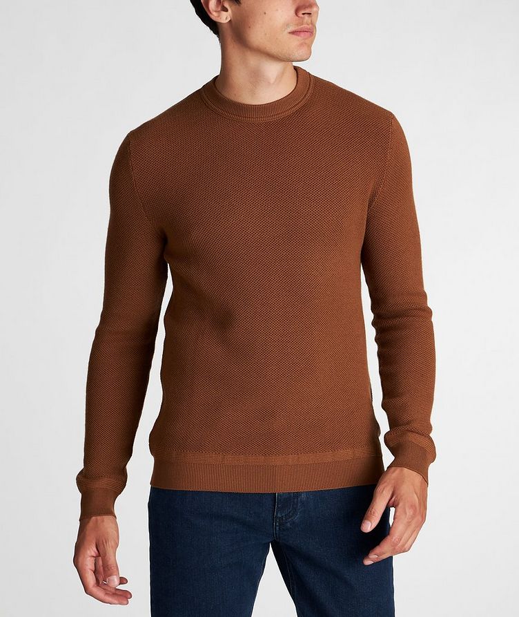 Waffle-Knit Wool-Cashmere Sweater image 1