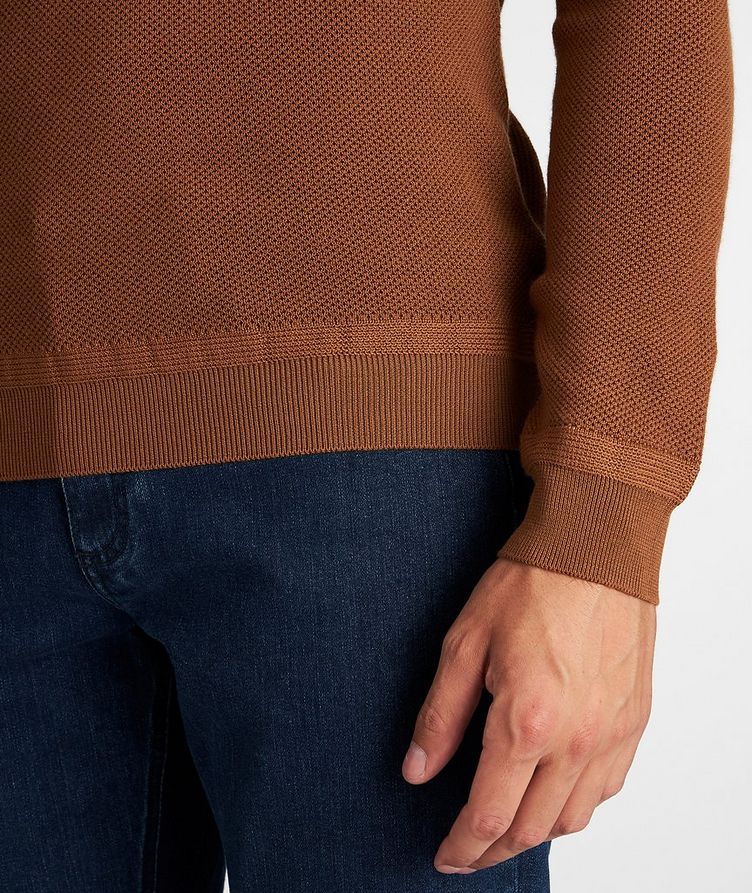 Waffle-Knit Wool-Cashmere Sweater image 3