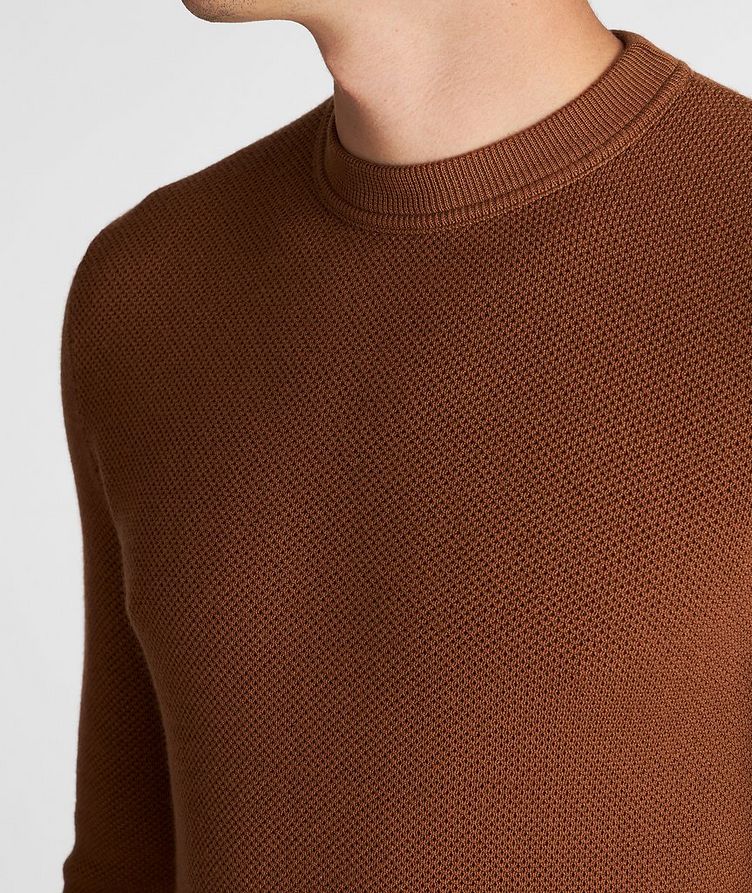 Waffle-Knit Wool-Cashmere Sweater image 4