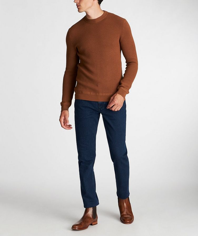 Waffle-Knit Wool-Cashmere Sweater image 5