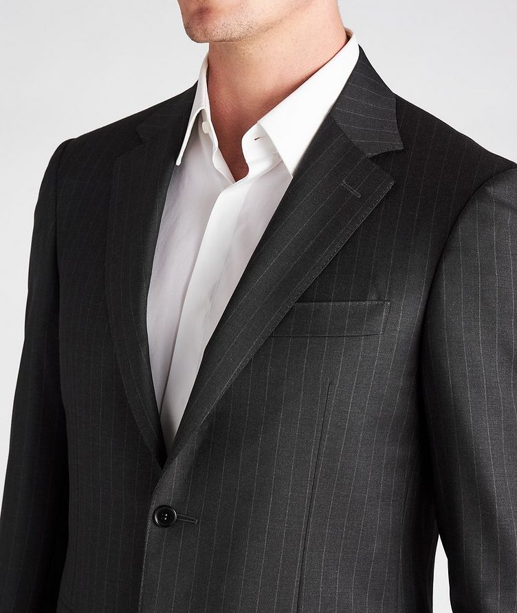 Contemporary Fit Pinstriped Wool Suit image 3