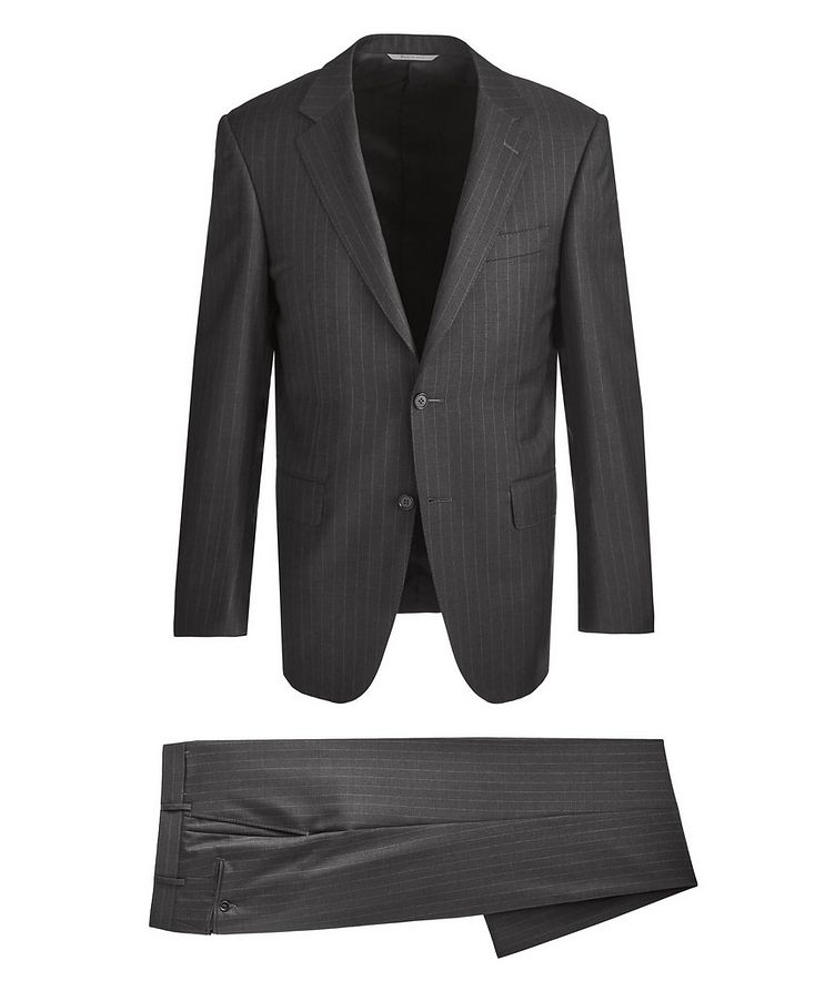 Contemporary Fit Pinstriped Wool Suit image 0