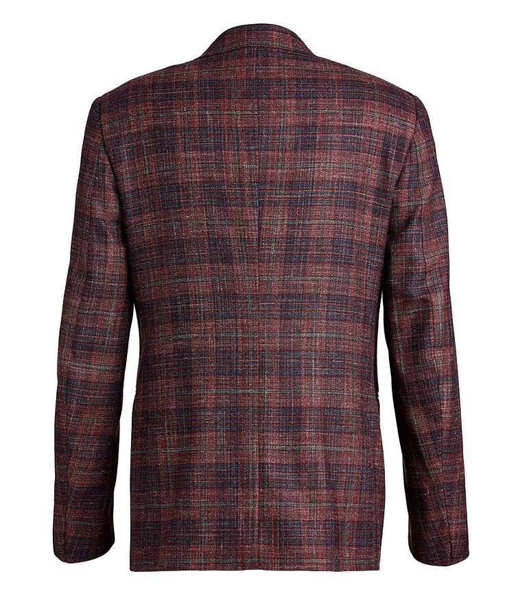 Checked Wool, Silk & Linen Sports Jacket image 1