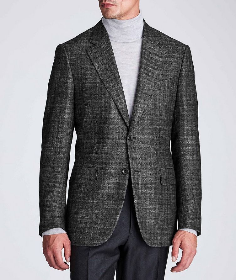 Couture Checked Cashmere-Silk Sports Jacket image 1
