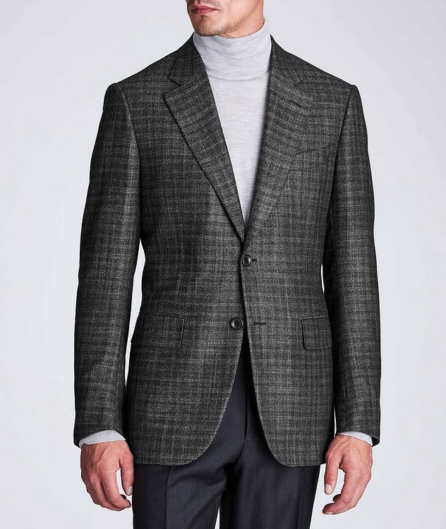 Couture Checked Cashmere-Silk Sports Jacket picture 2