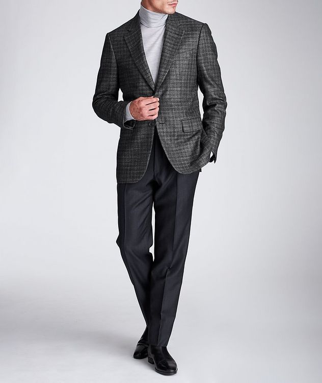 Couture Checked Cashmere-Silk Sports Jacket picture 5