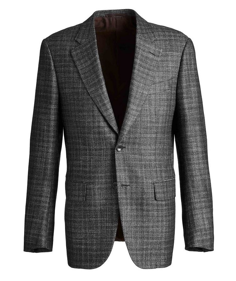 Couture Checked Cashmere-Silk Sports Jacket image 0