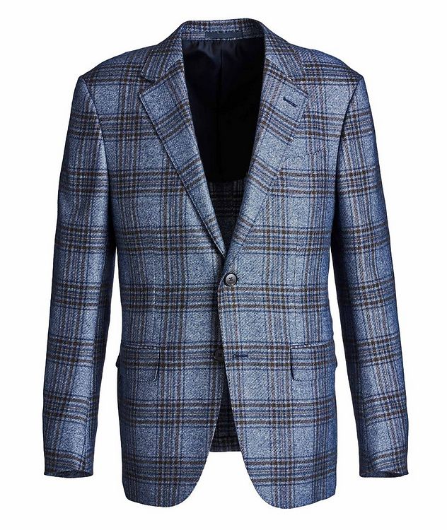 Milano Easy Checked Silk-Cashmere Sports Jacket picture 1