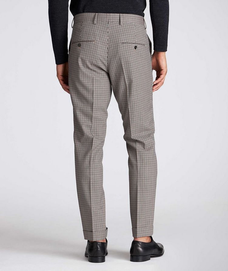 Slim Fit Checkered Dress Pants image 1