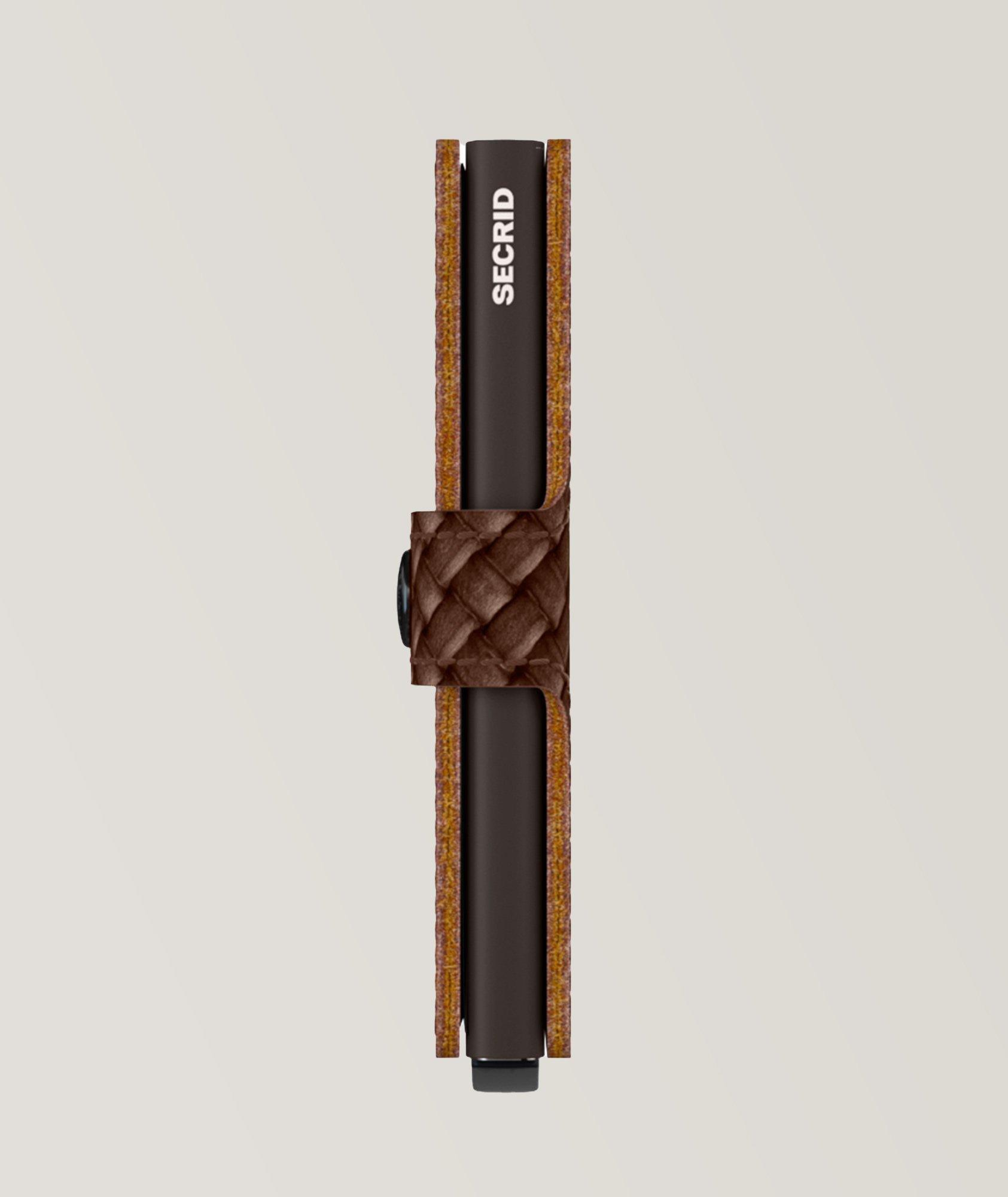 Petit portefeuille en cuir tressé image 2