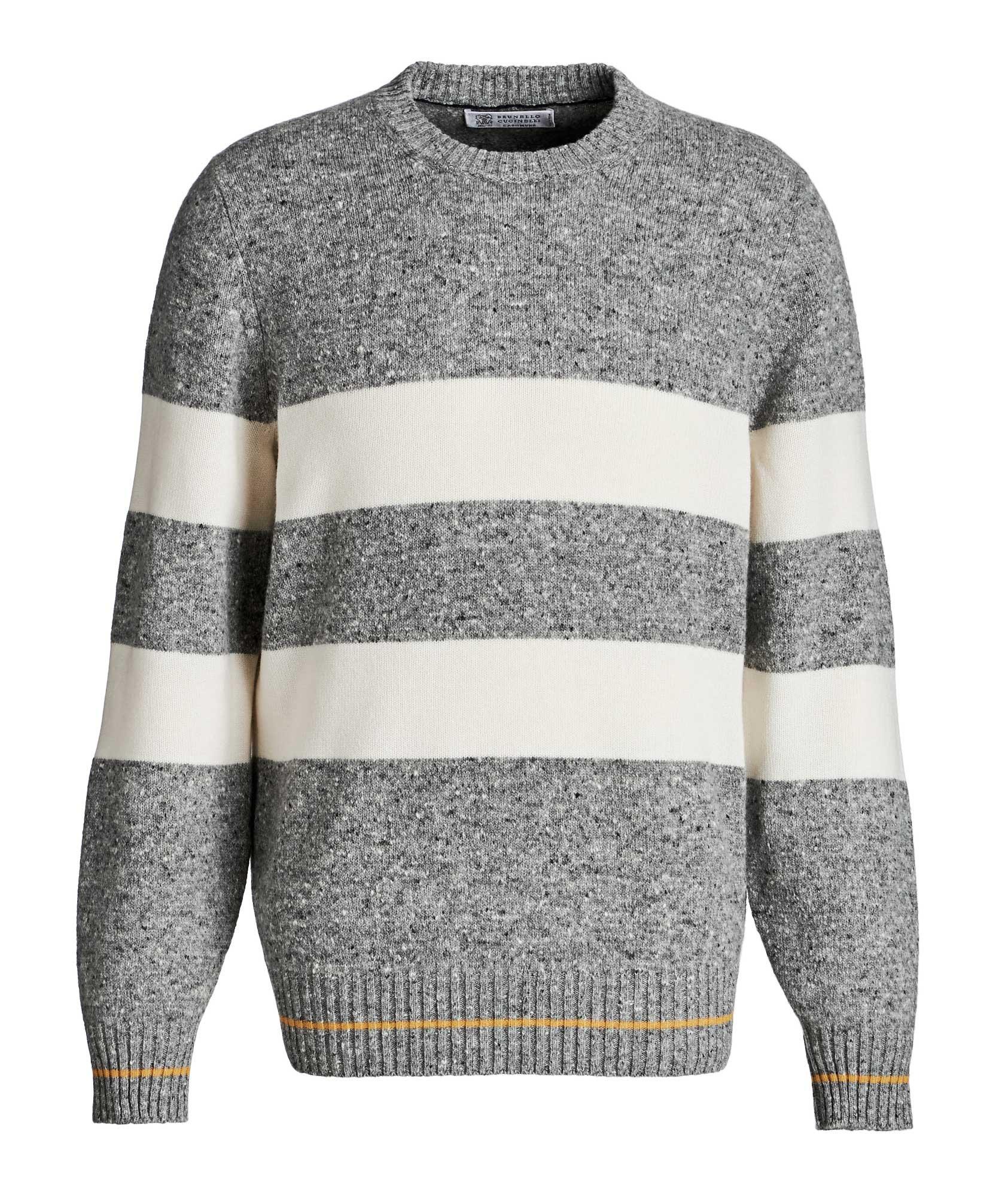 Striped Knit Wool-Cashmere Sweater  image 0