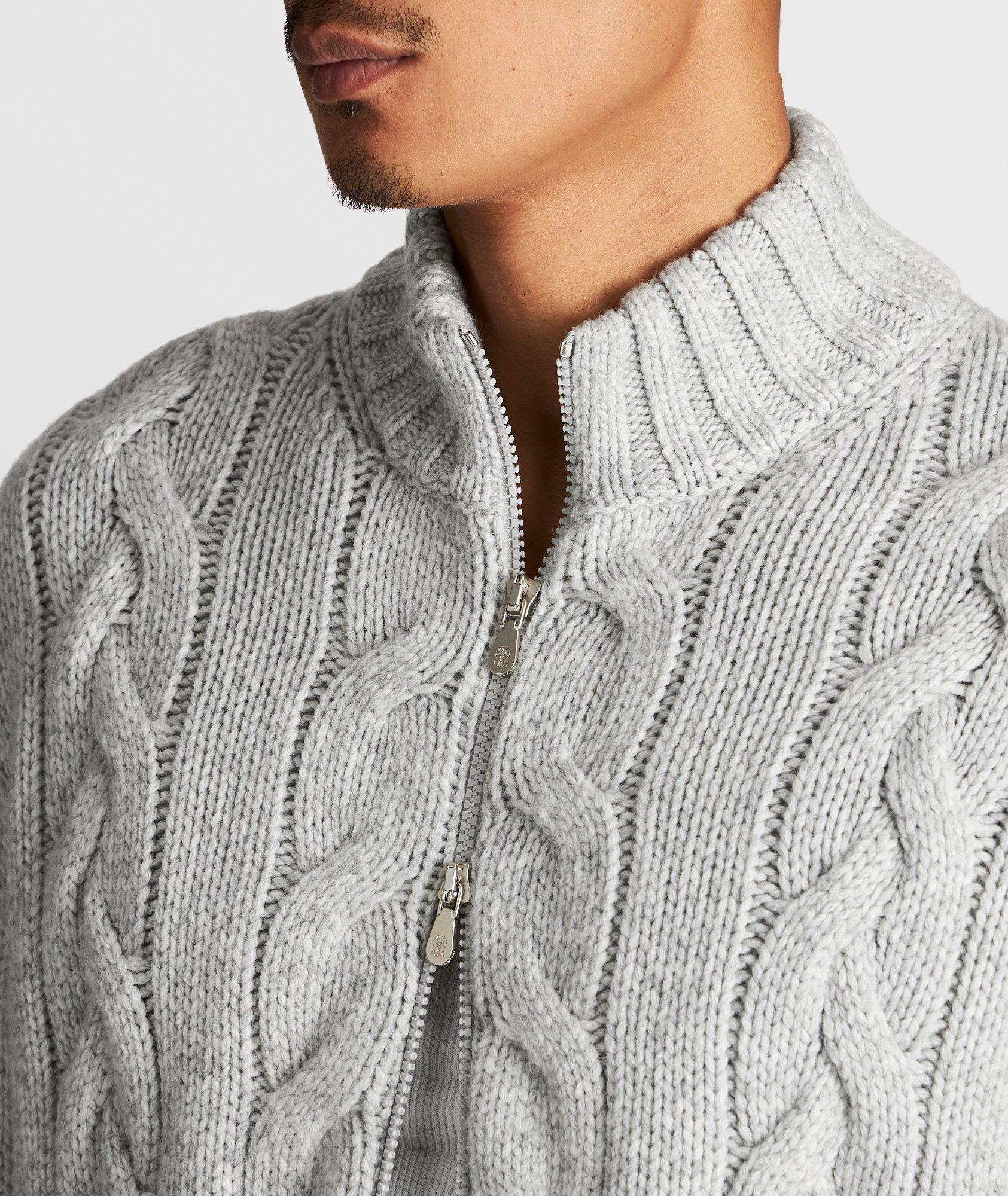 Cable-Knit Cashmere Sweater image 3