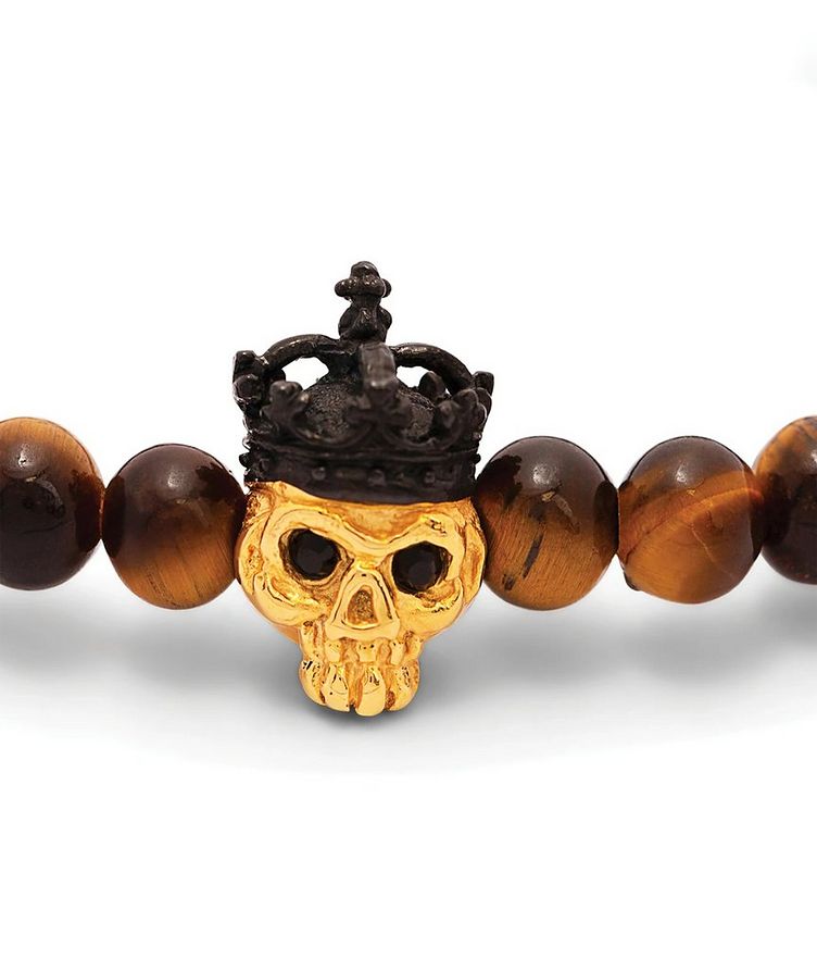 King Skull Beaded Bracelet image 3