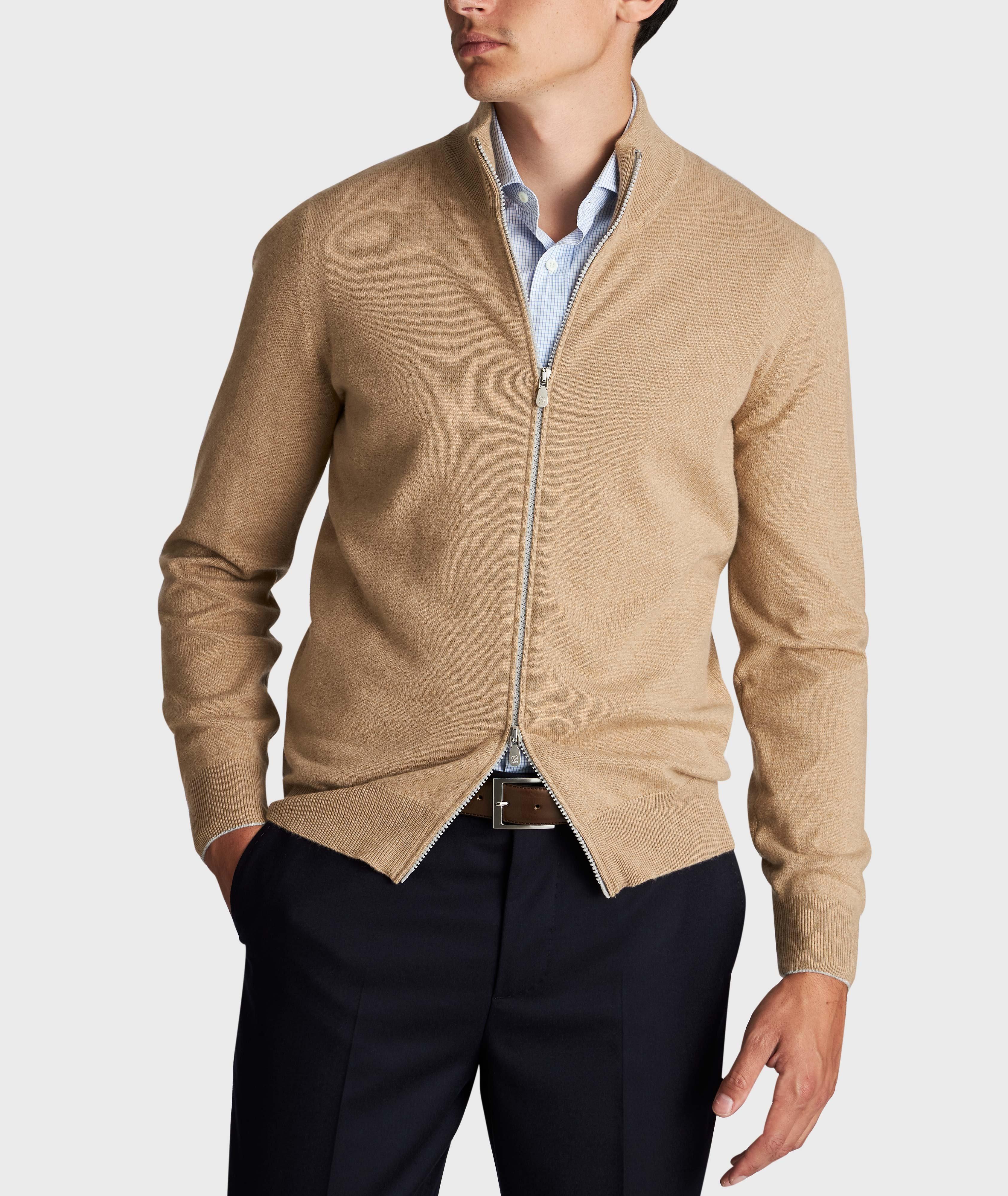 Zip-Up Cashmere Sweater image 1