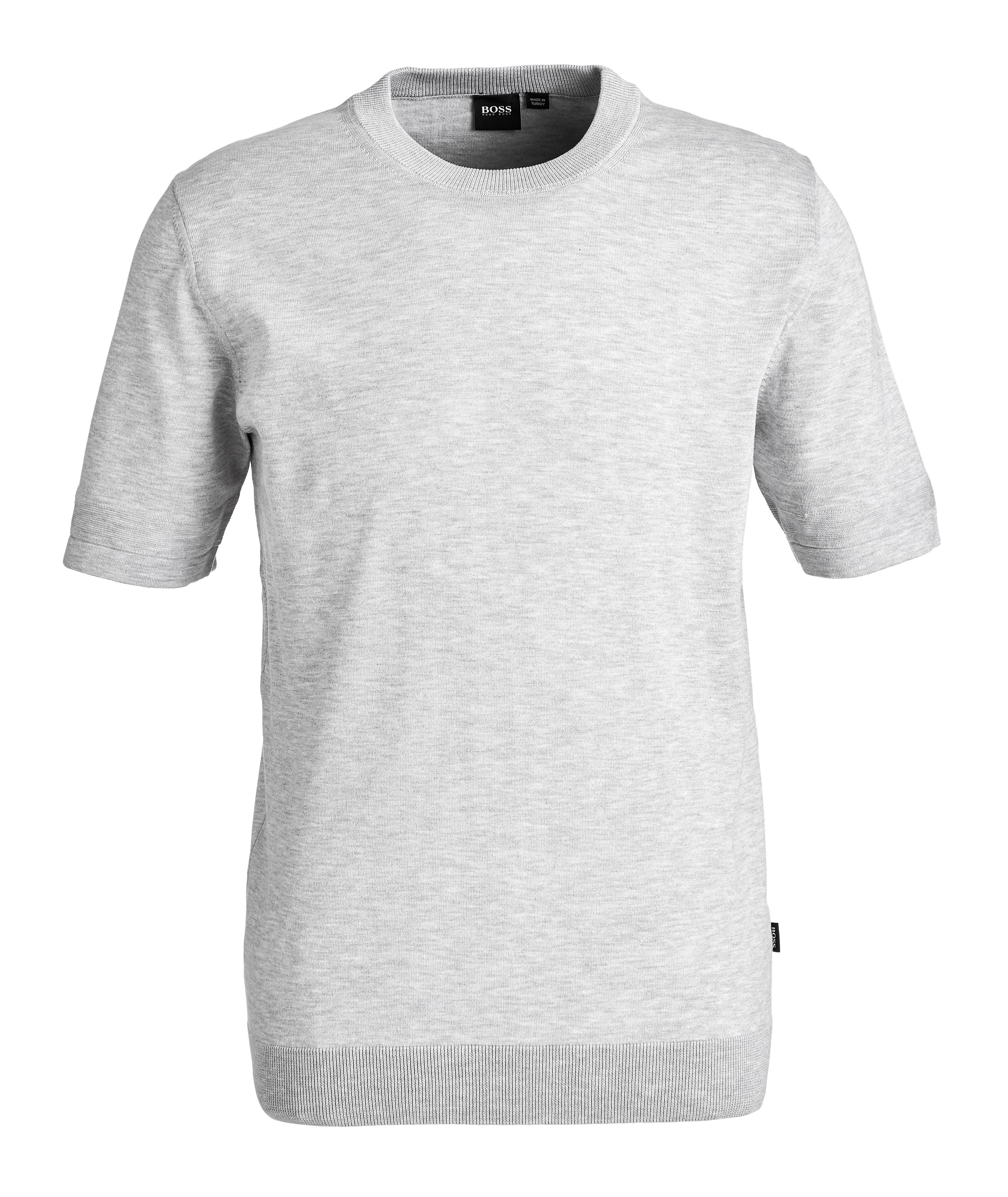 T-shirt en tricot de coton image 0