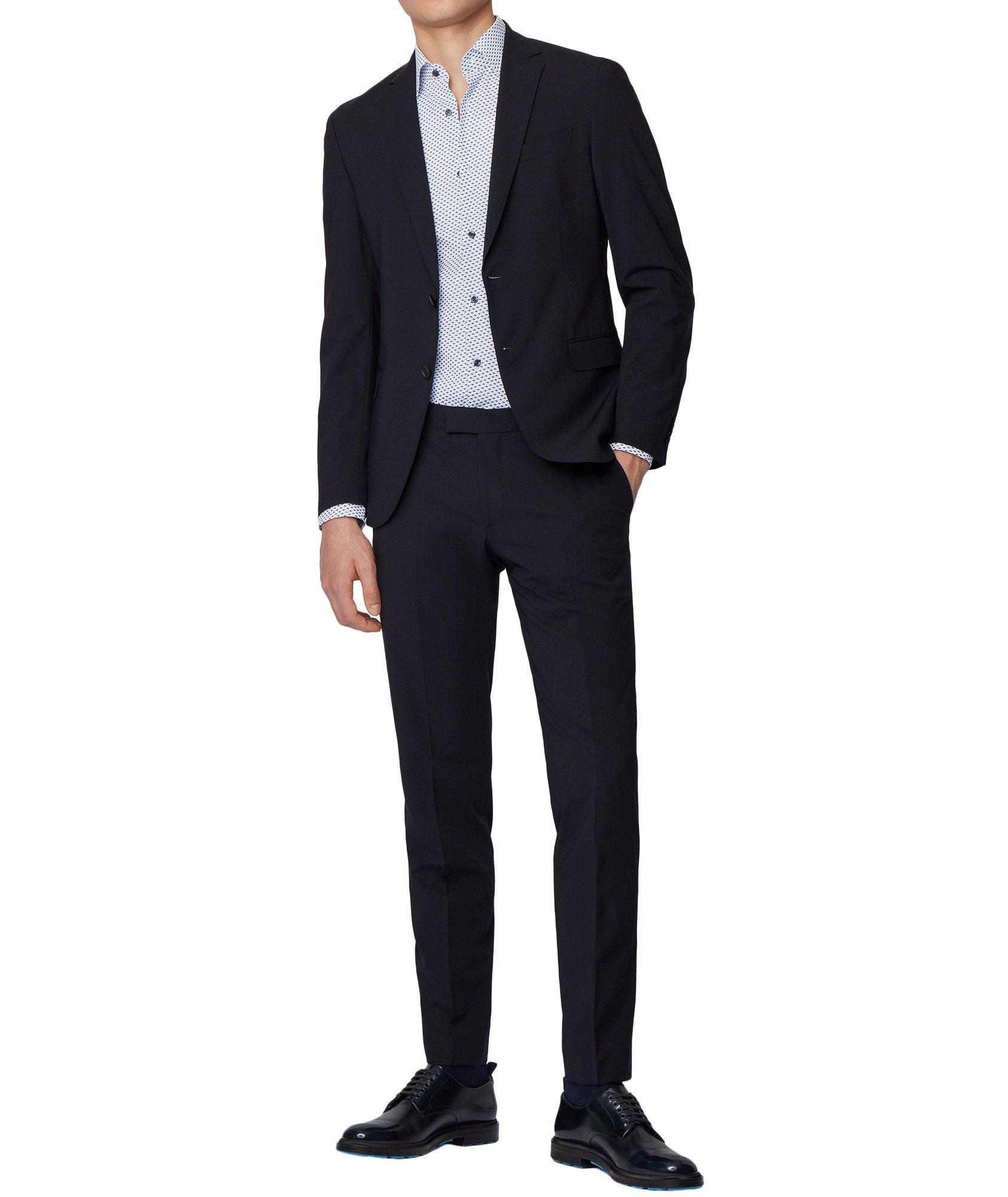 Slim Fit Fish-Printed Dress Shirt image 3