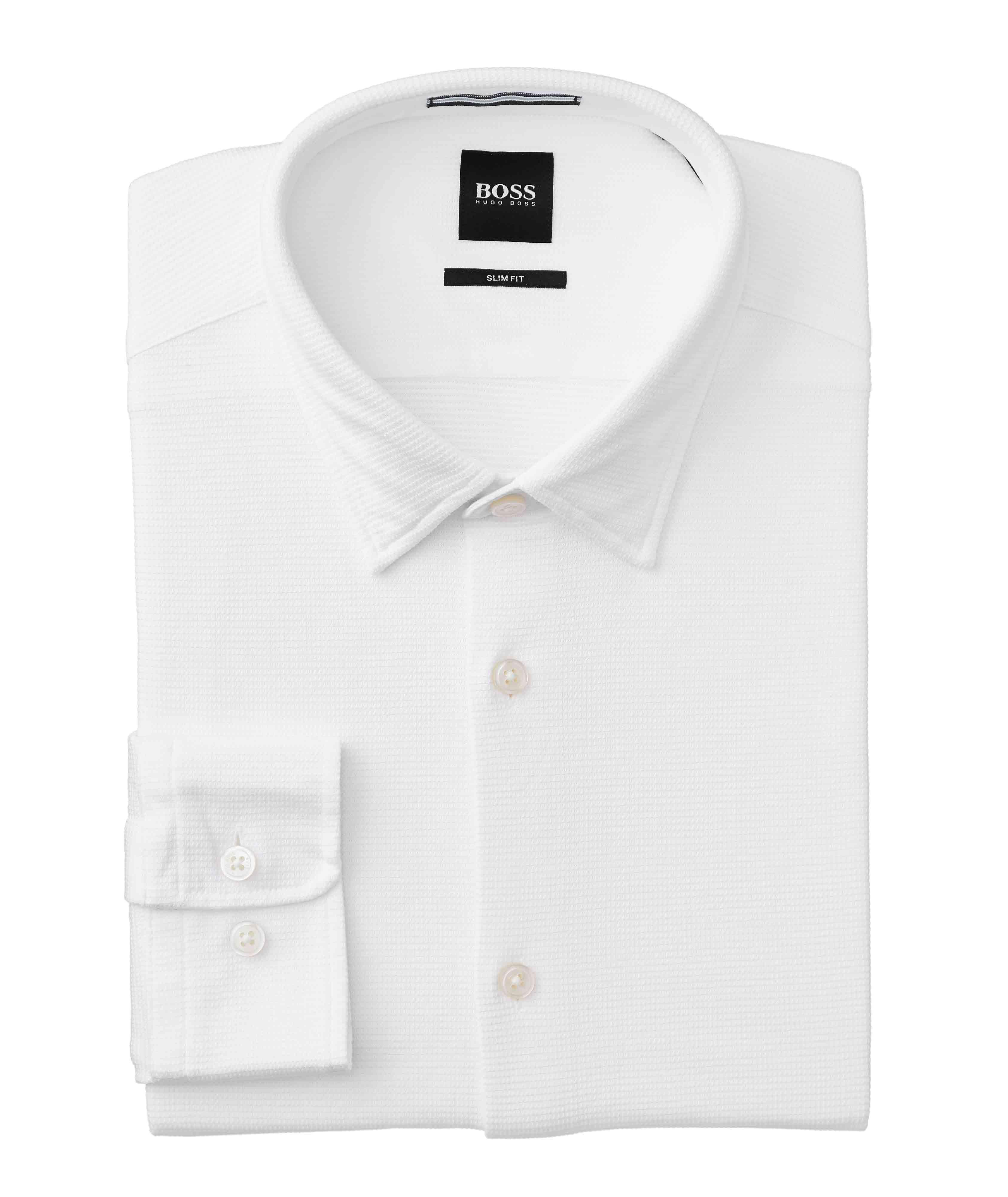 Slim Fit Cotton Piqué Shirt image 0