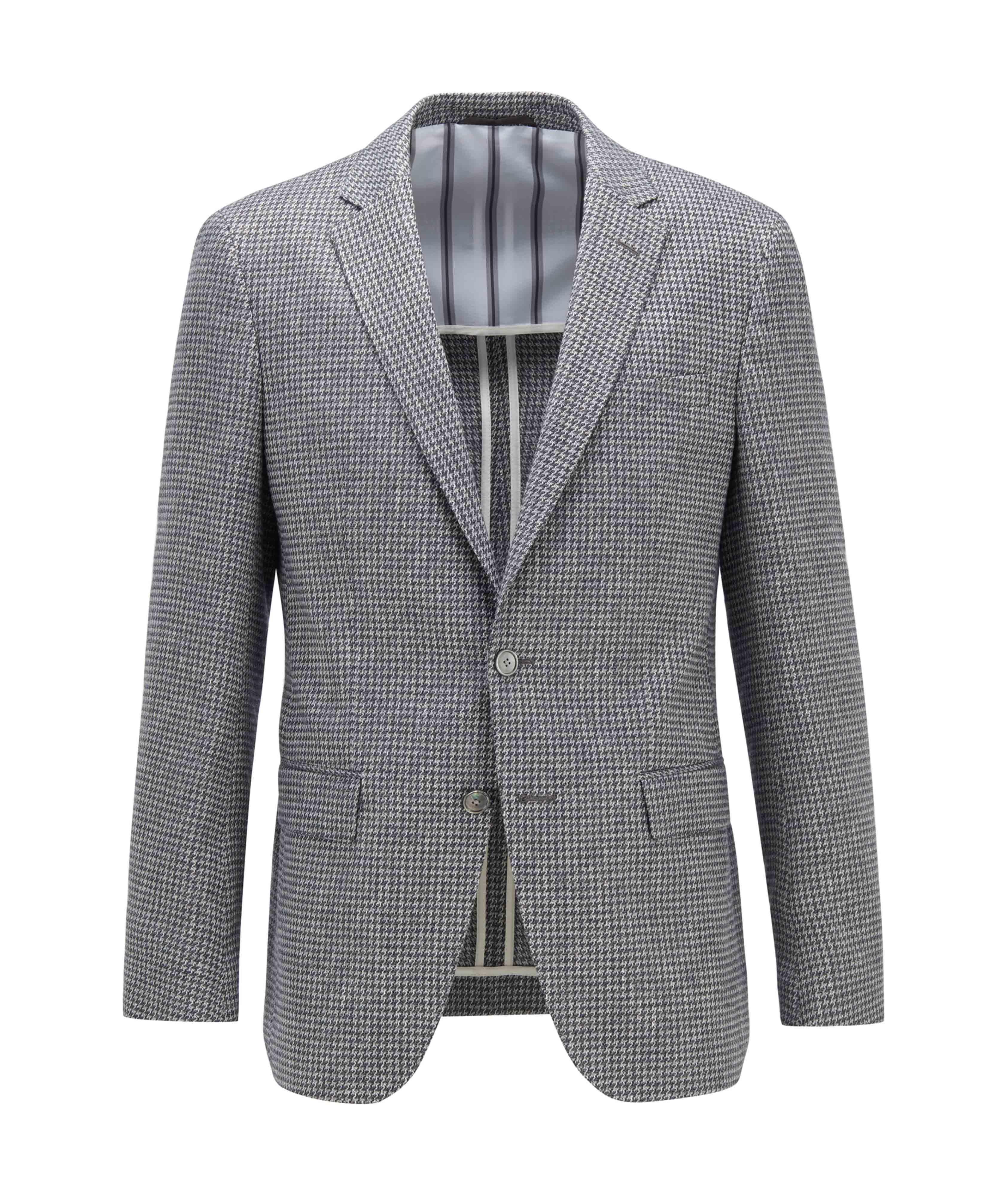 Harlay2 Houndstooth Linen-Wool Sports Jacket image 0