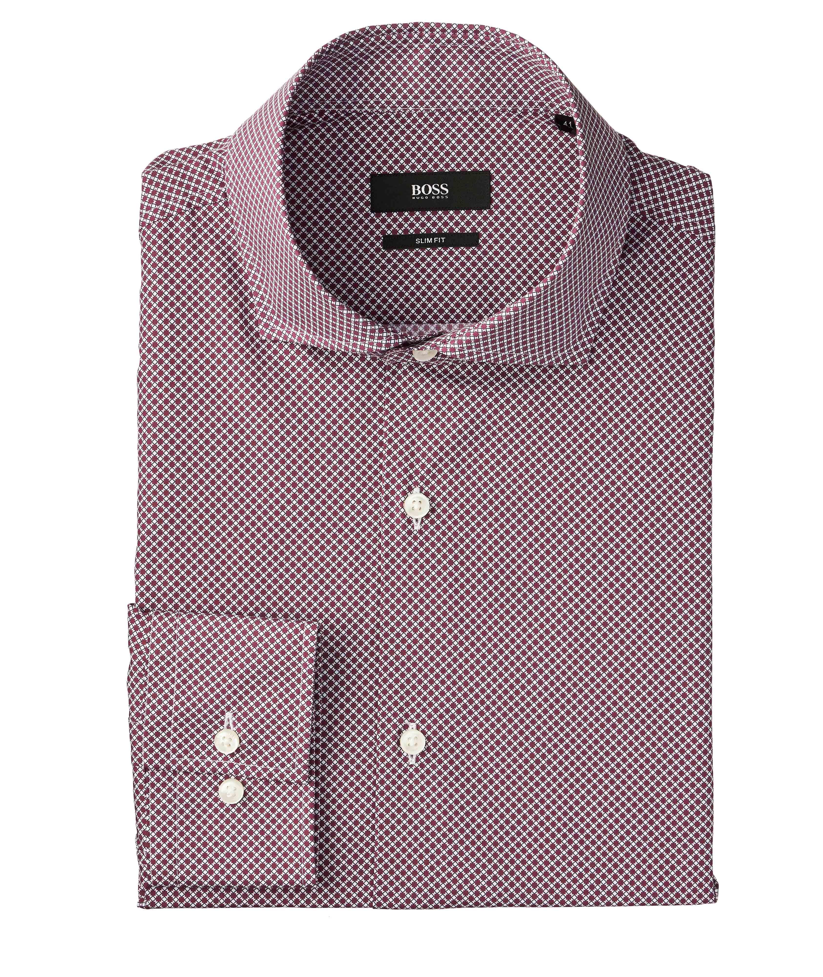 Slim Fit Bird's Eye Dress Shirt image 0