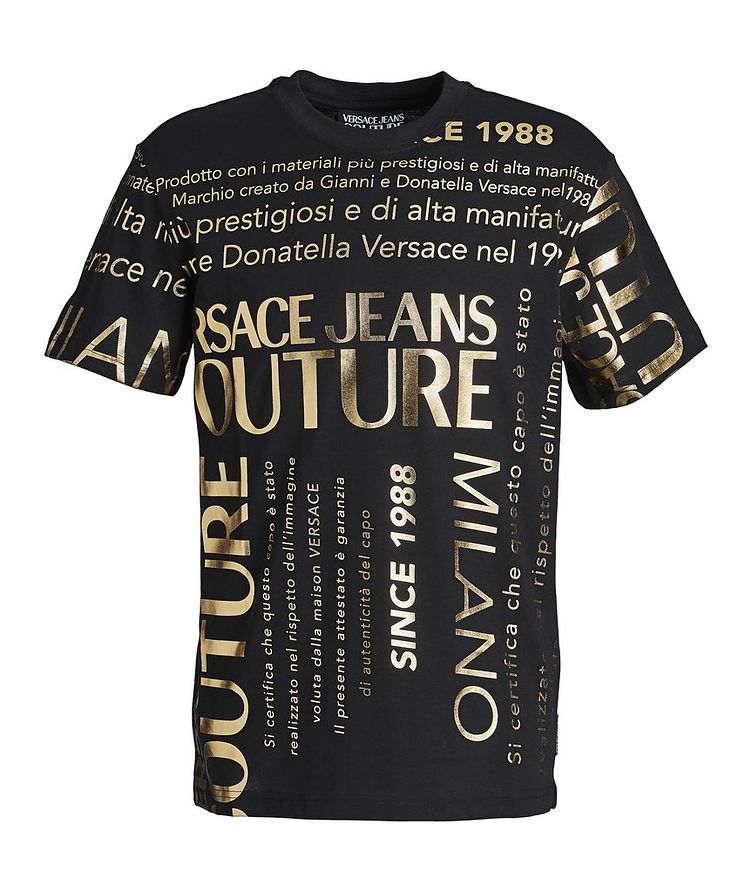 Text-Printed Cotton T-Shirt image 0
