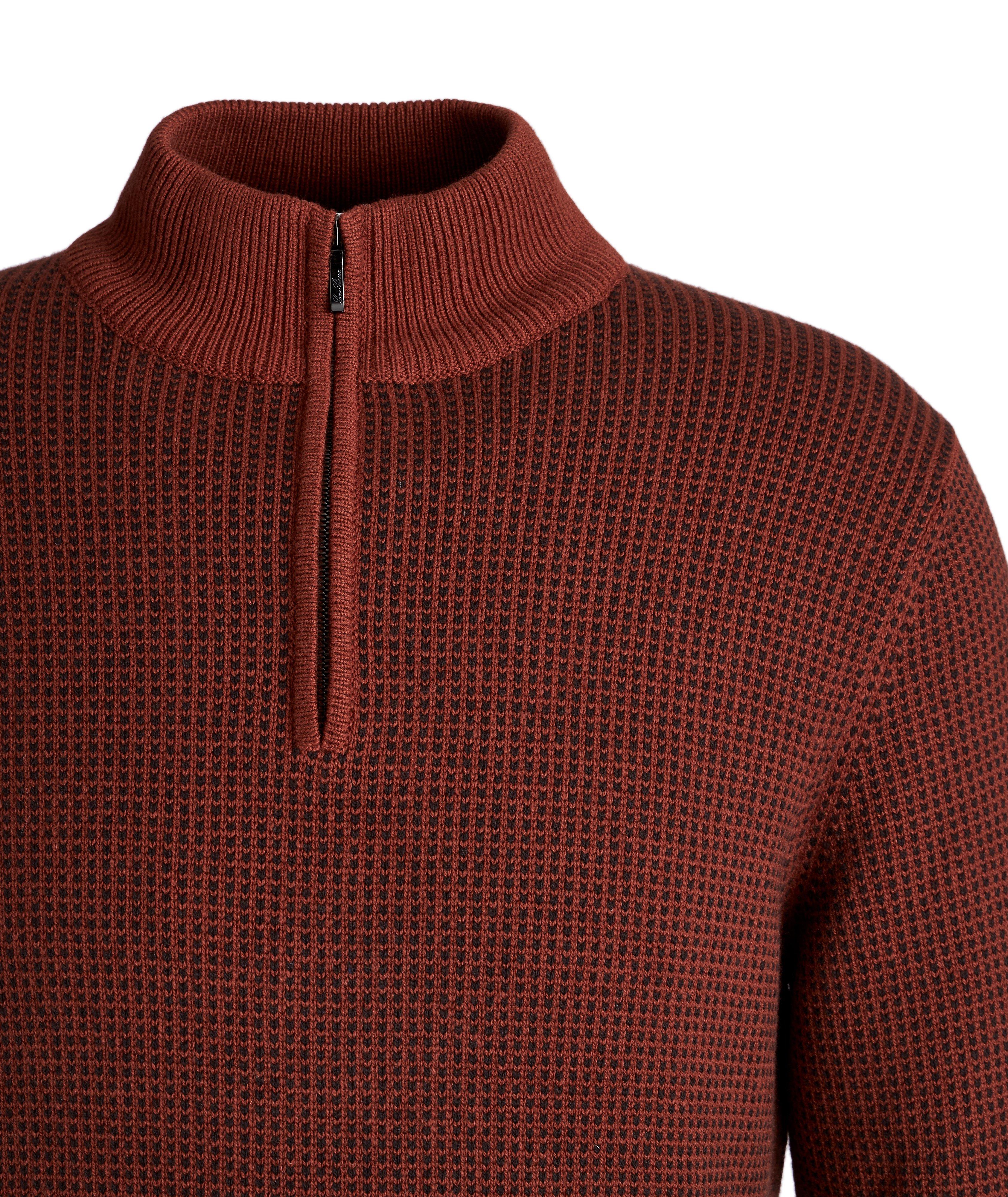 Baker Quarter-Zip Baby Cashmere Sweater image 2