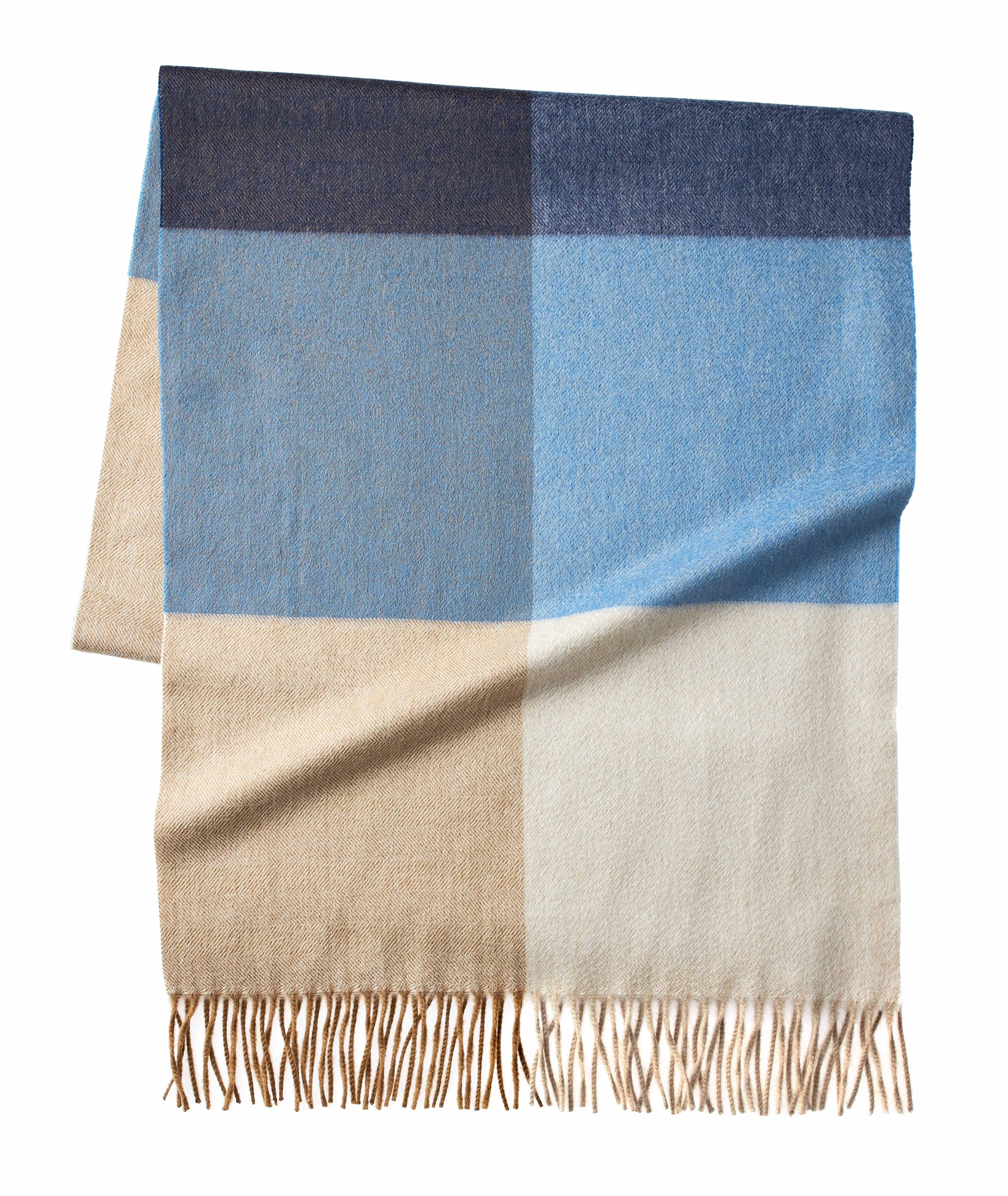 Checked Cashmere Scarf image 0