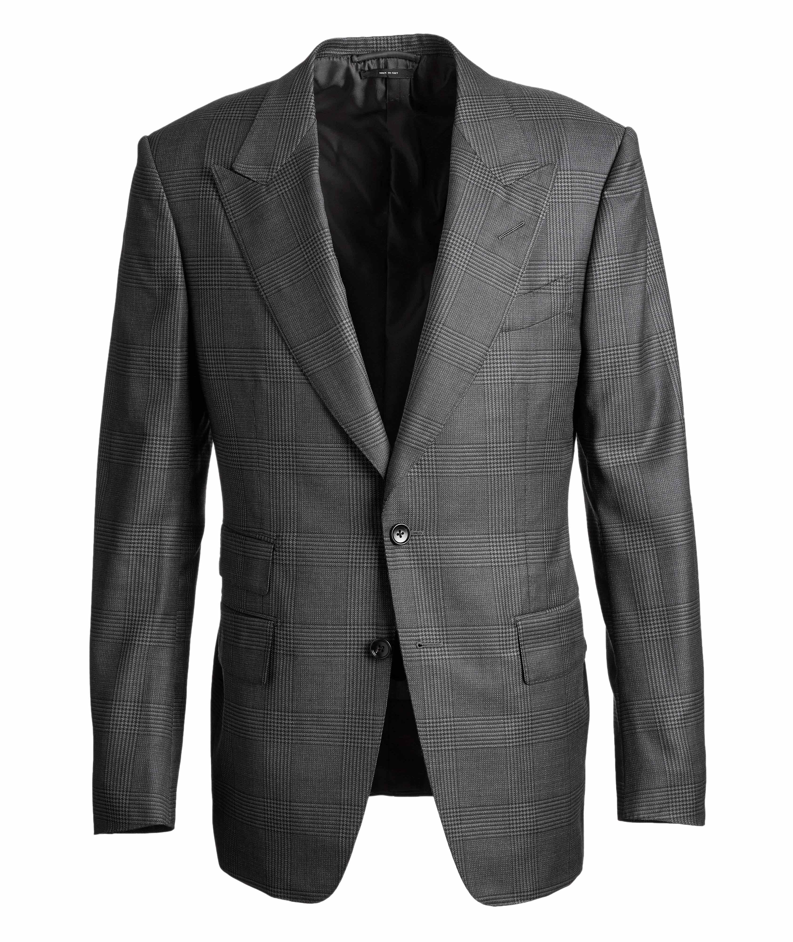 Shelton Glen-Checked Wool-Silk Suit image 0