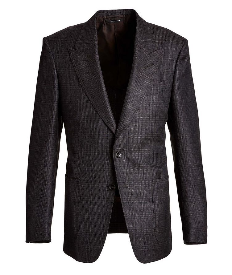 Shelton Checked Wool, Mohair, and Silk Sports Jacket image 0