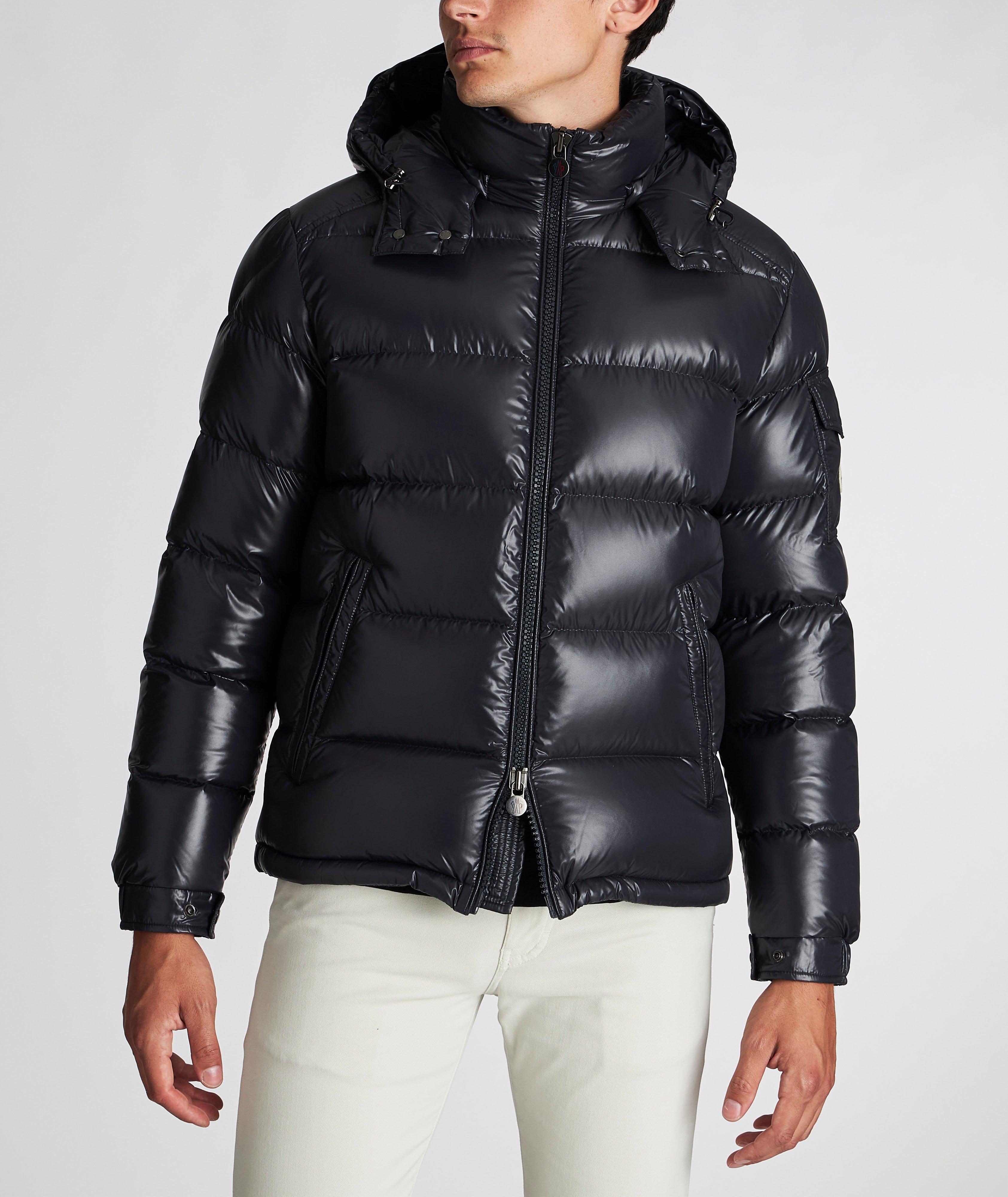 Men Glossy Puffer Jacket Winter Warm Stand Up Collar Zipper Coats  Heavyweight Shiny Quilting Jacket 