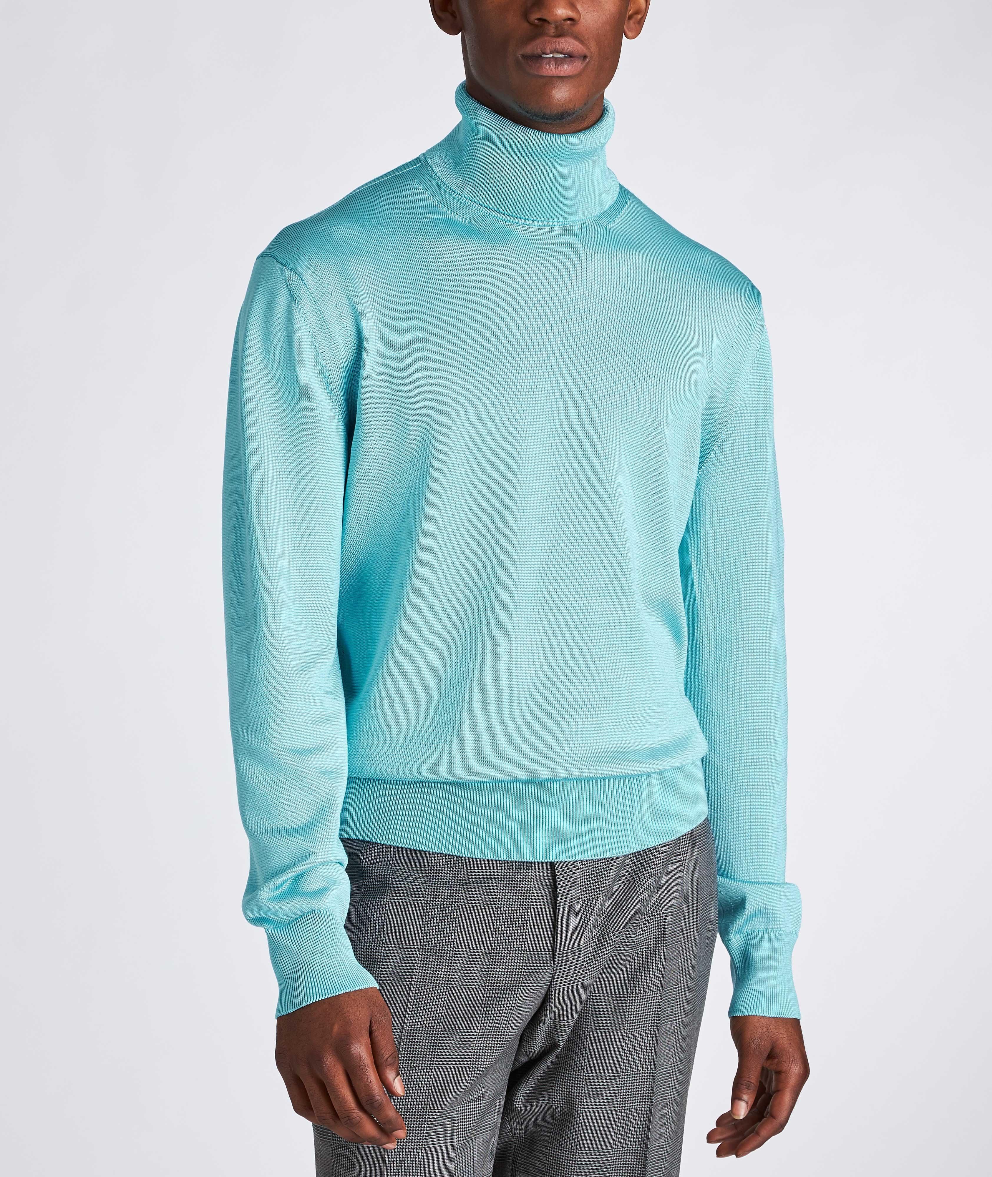 Silk-Wool Turtleneck image 1