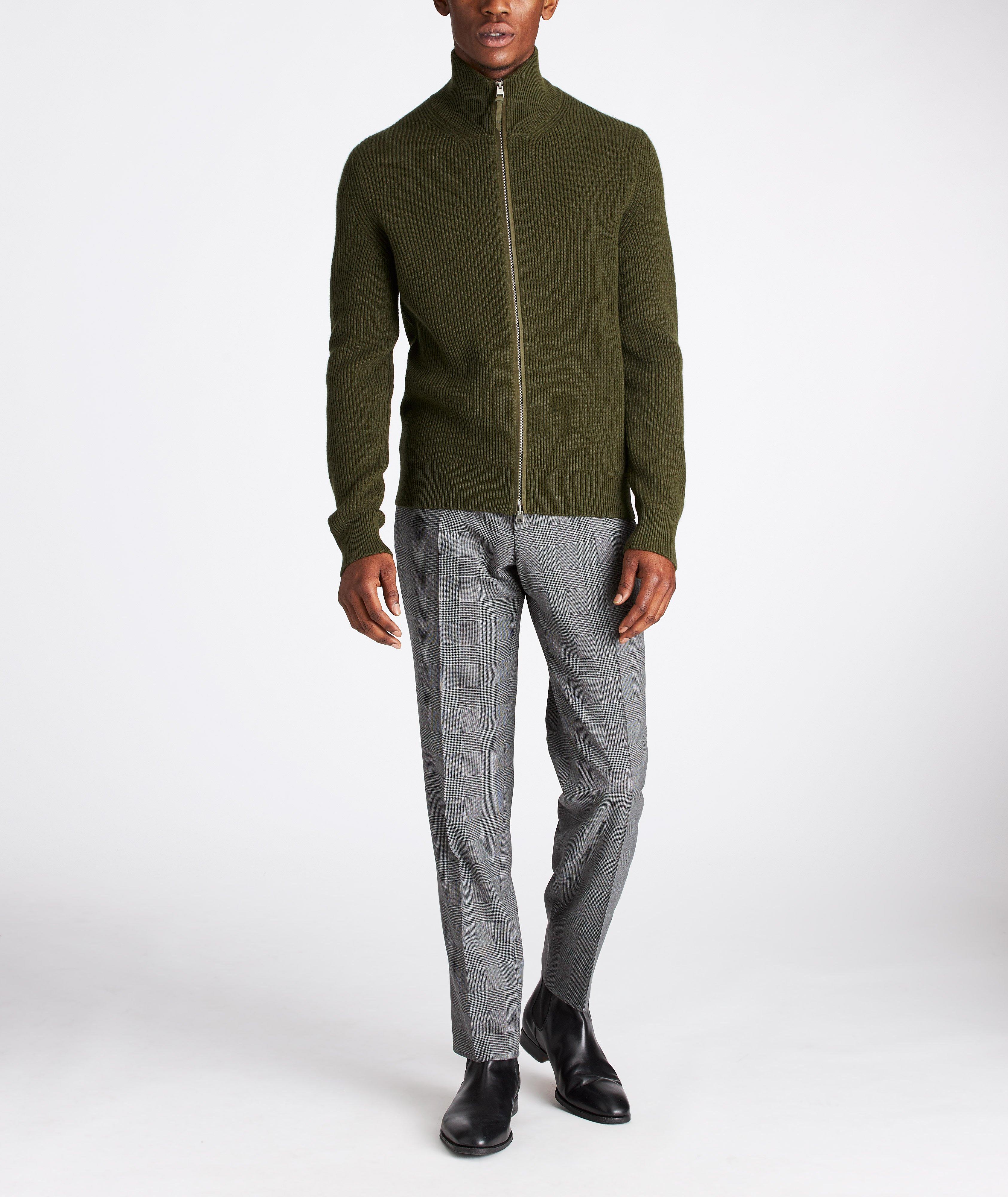 Zip-Up Cashmere Cardigan image 4