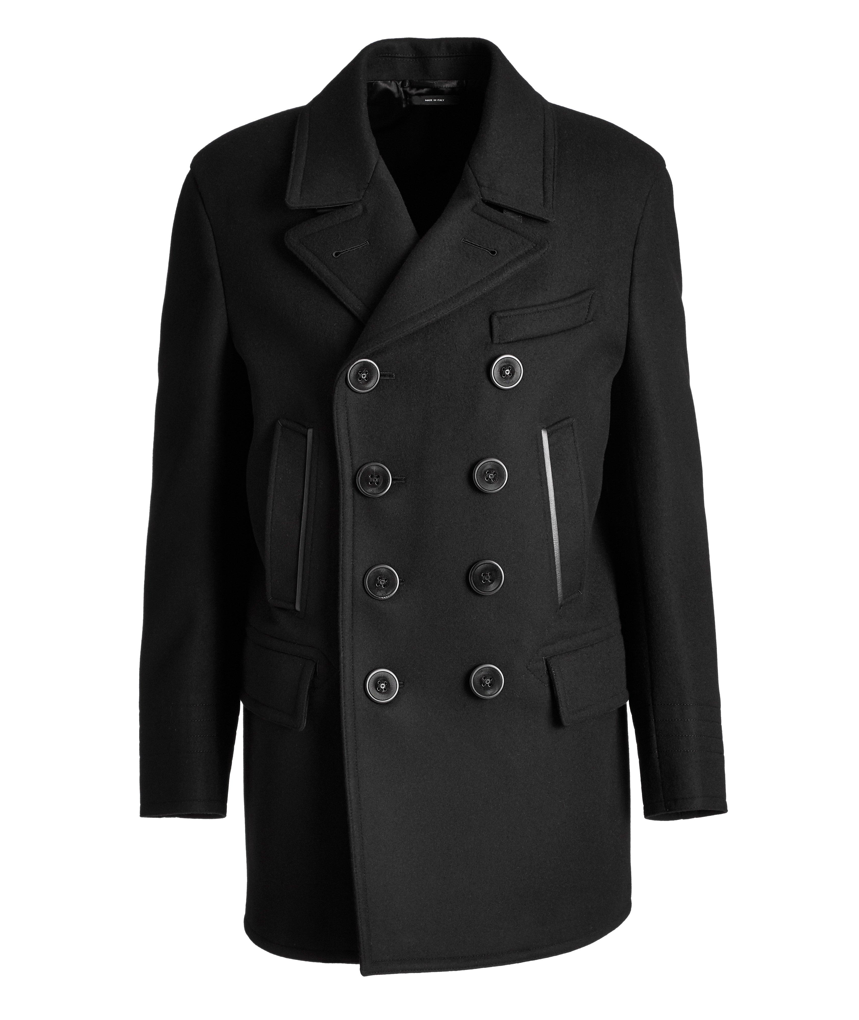 Double-Breasted Wool-Cashmere Peacoat image 0