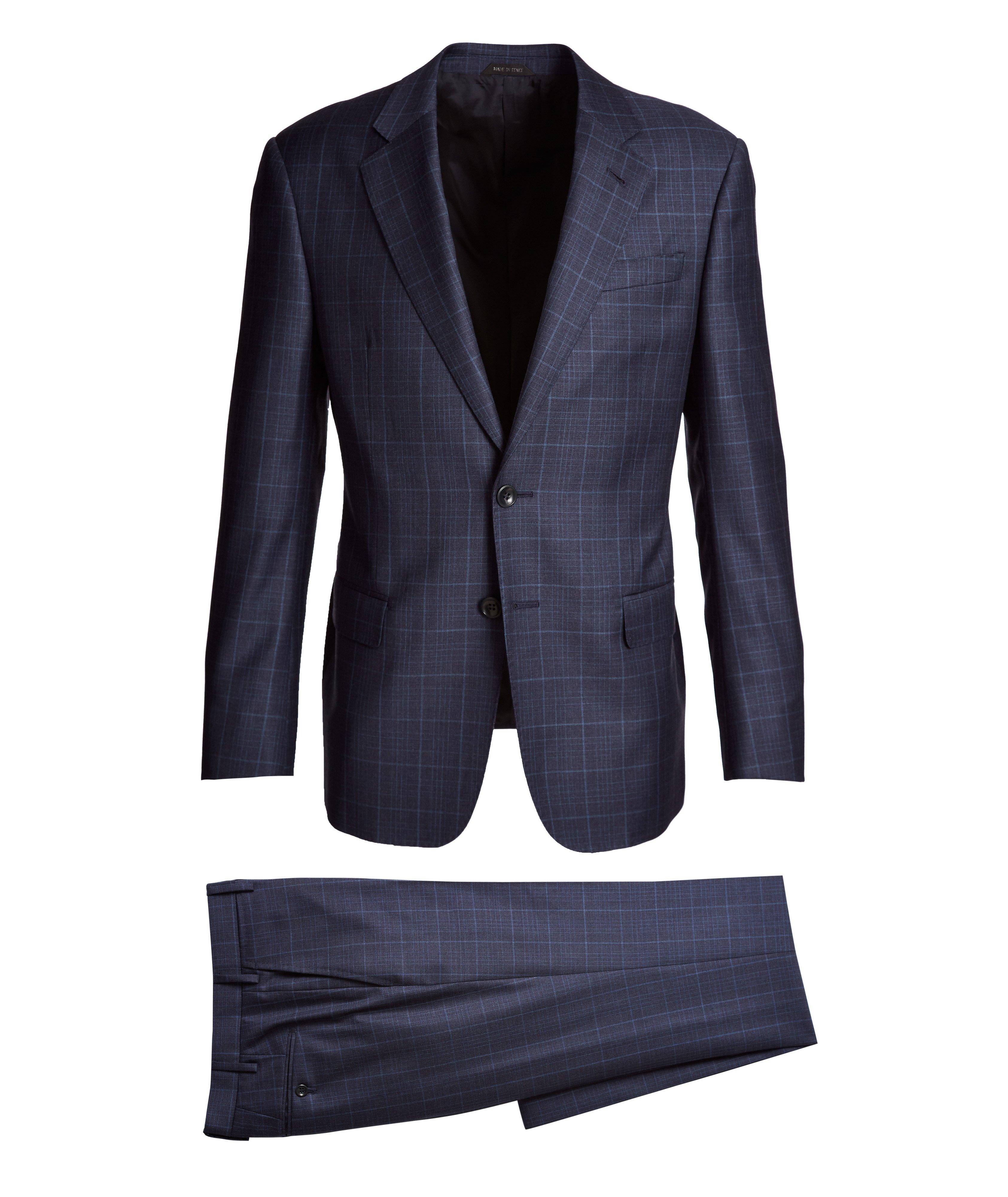 Soft Construction Windowpane Wool Suit image 0