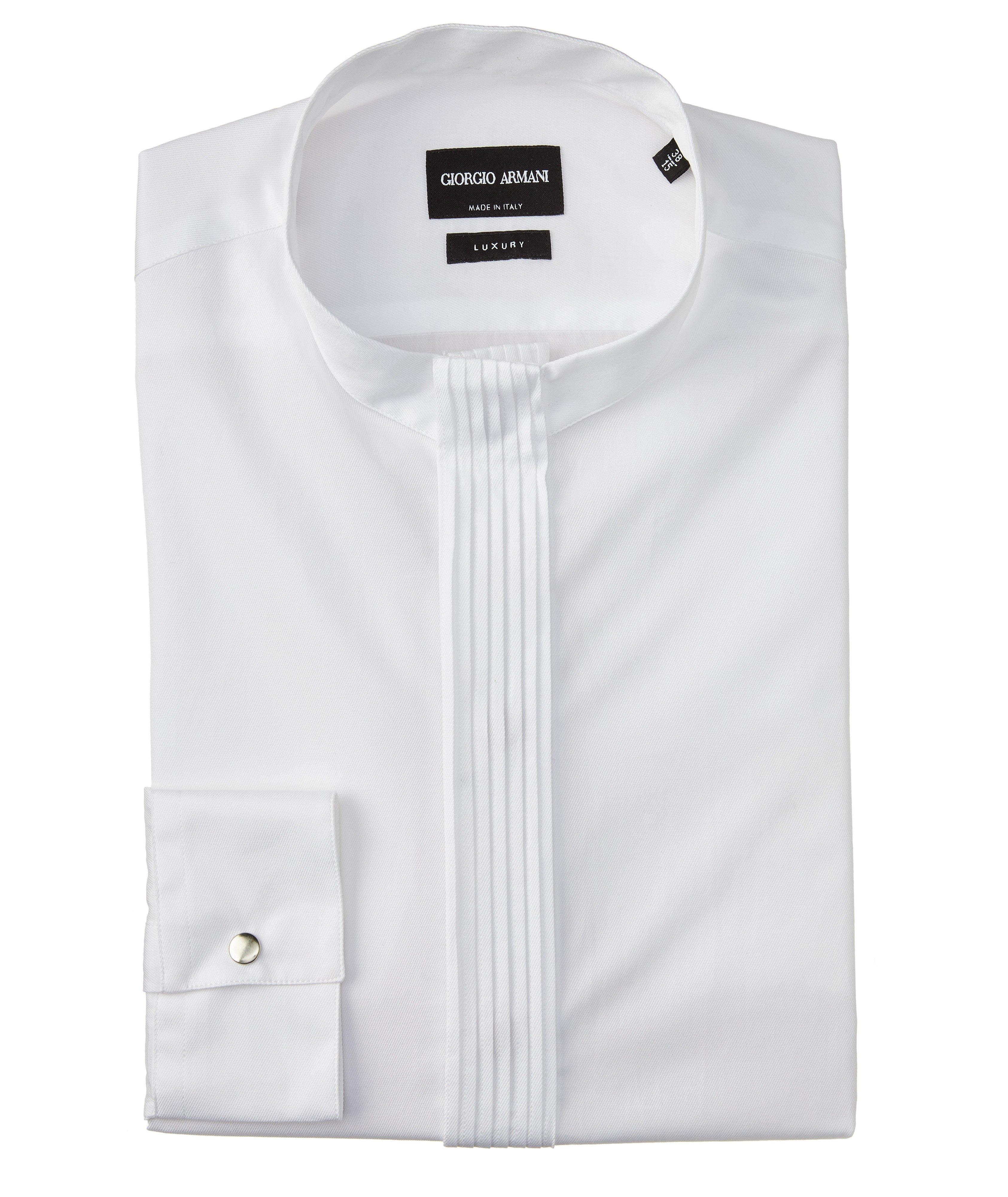 Pleated Cotton-Twill Shirt image 0