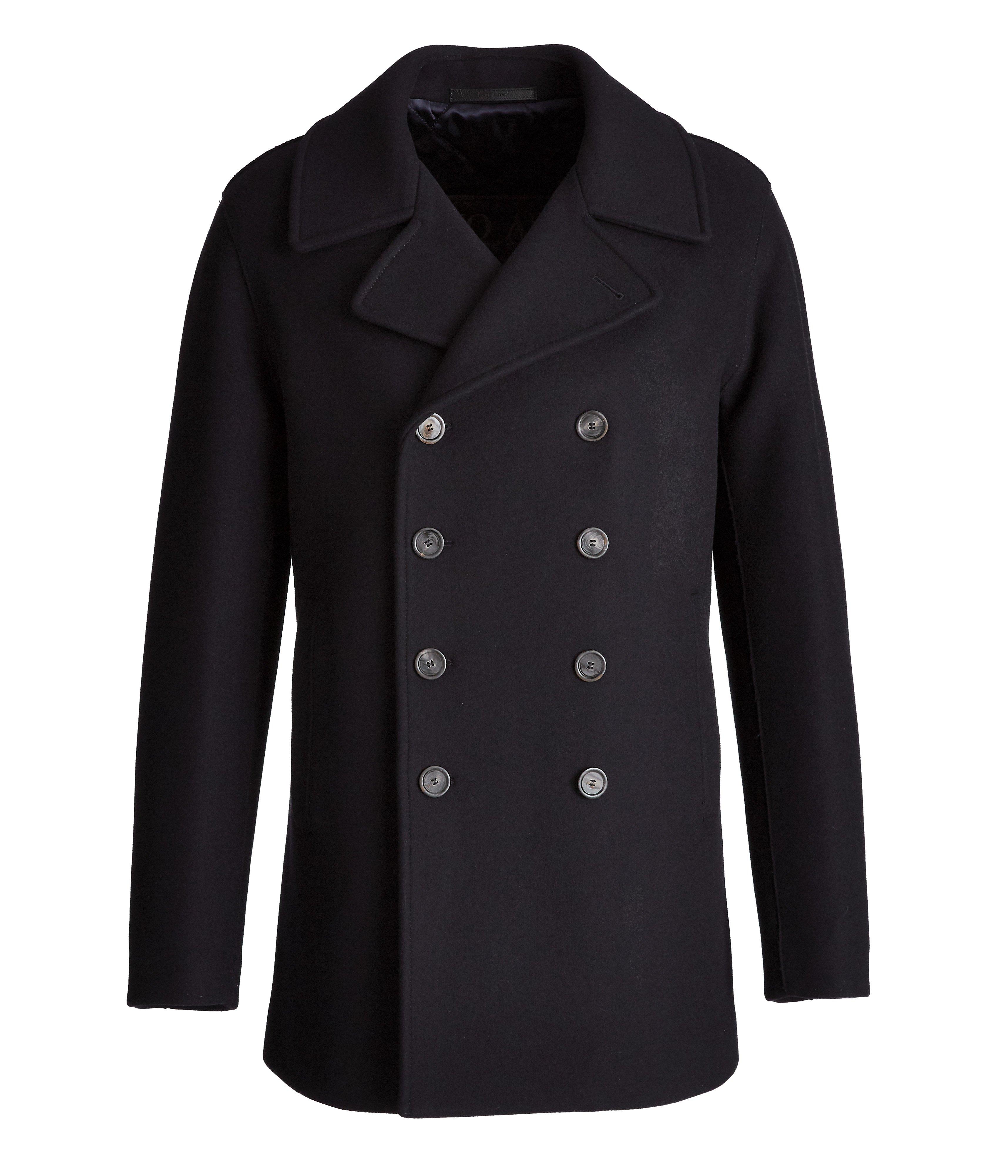 Caban Double-Breasted Wool-Cashmere Peacoat  image 0