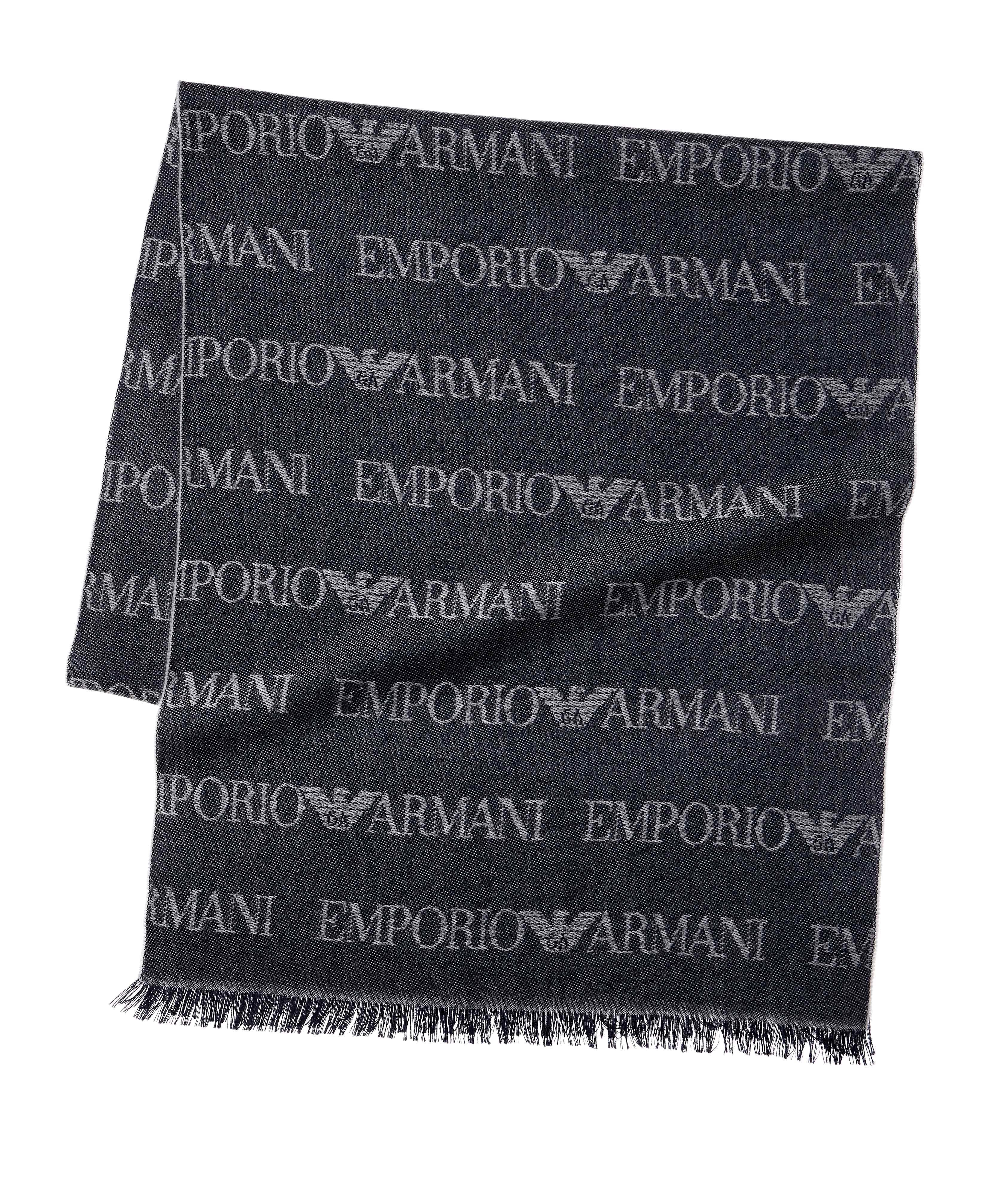 Logo Wool-Blend Scarf image 0